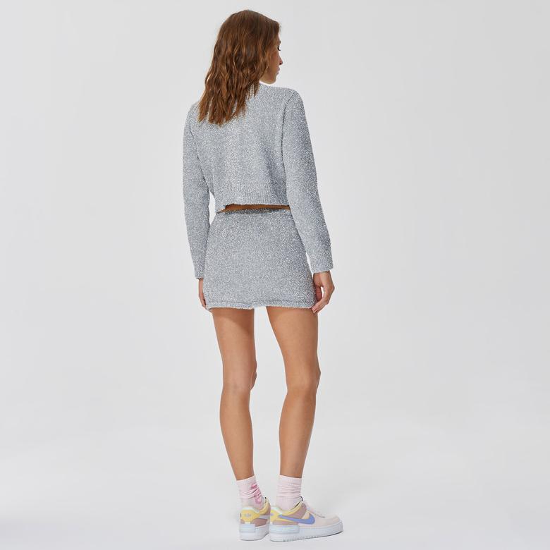 Ace Nayman Jade Knitted Gri Etek