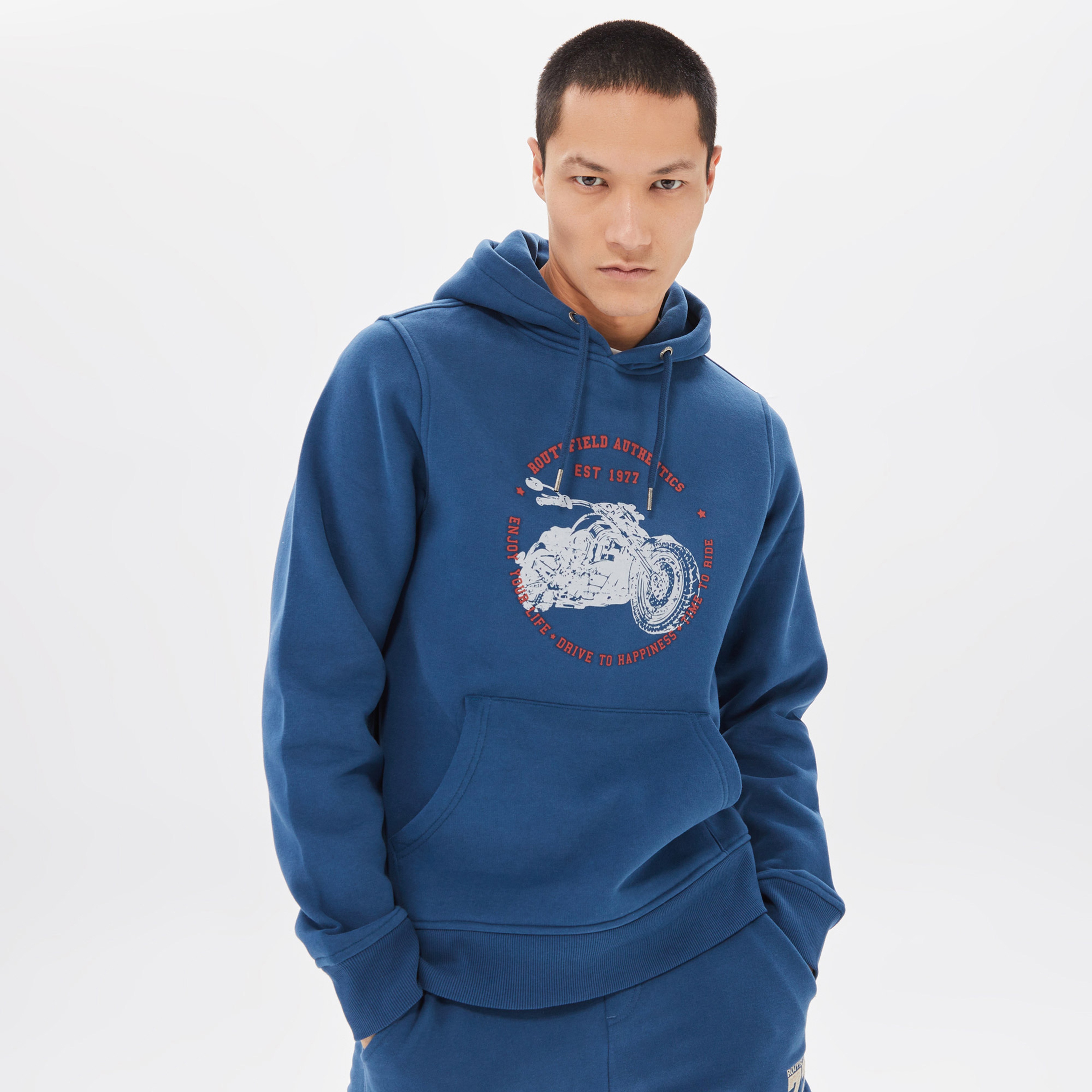 Routefield Harvey Erkek Lacivert Sweatshirt