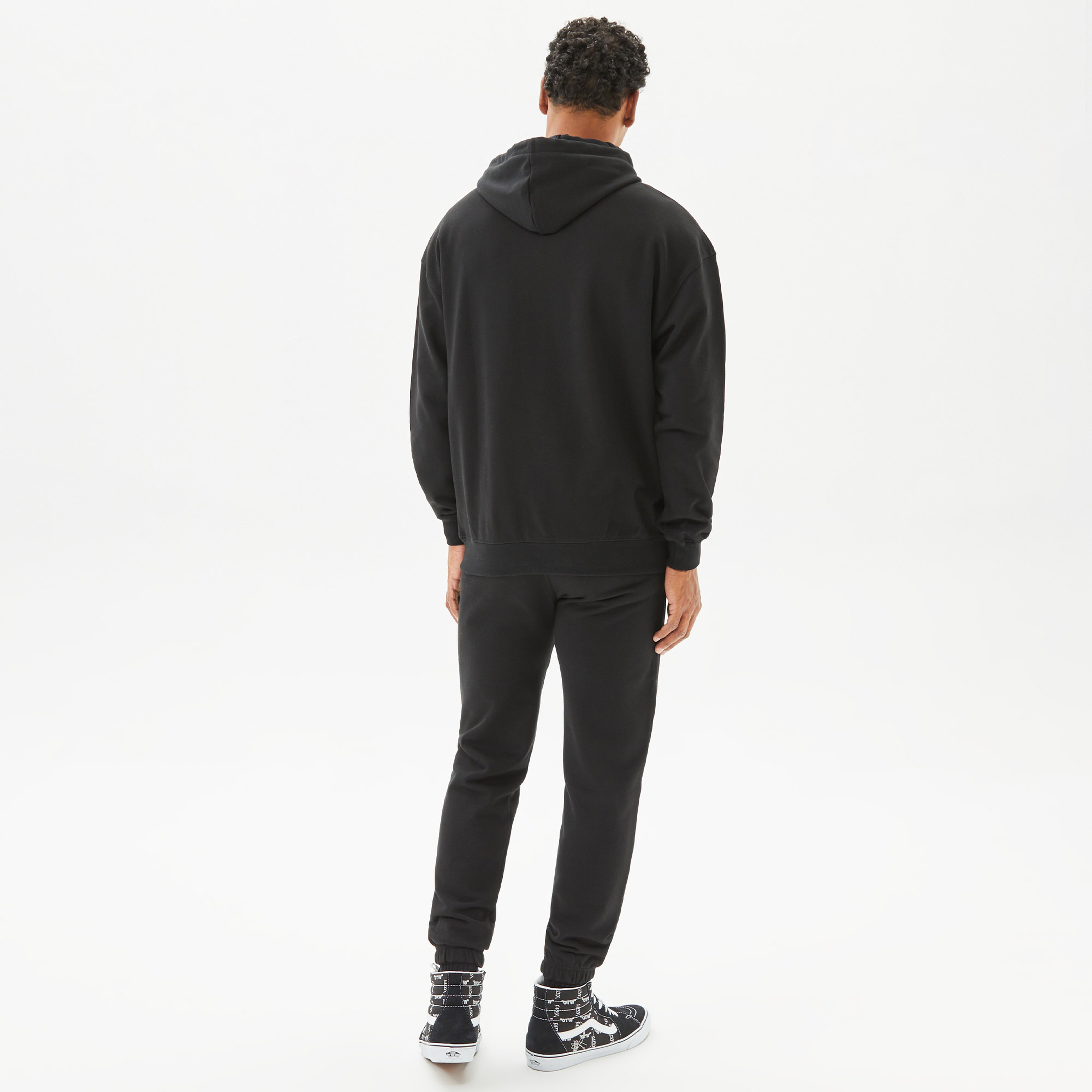 Fifty Pieces Oversize Erkek Siyah Hoodie