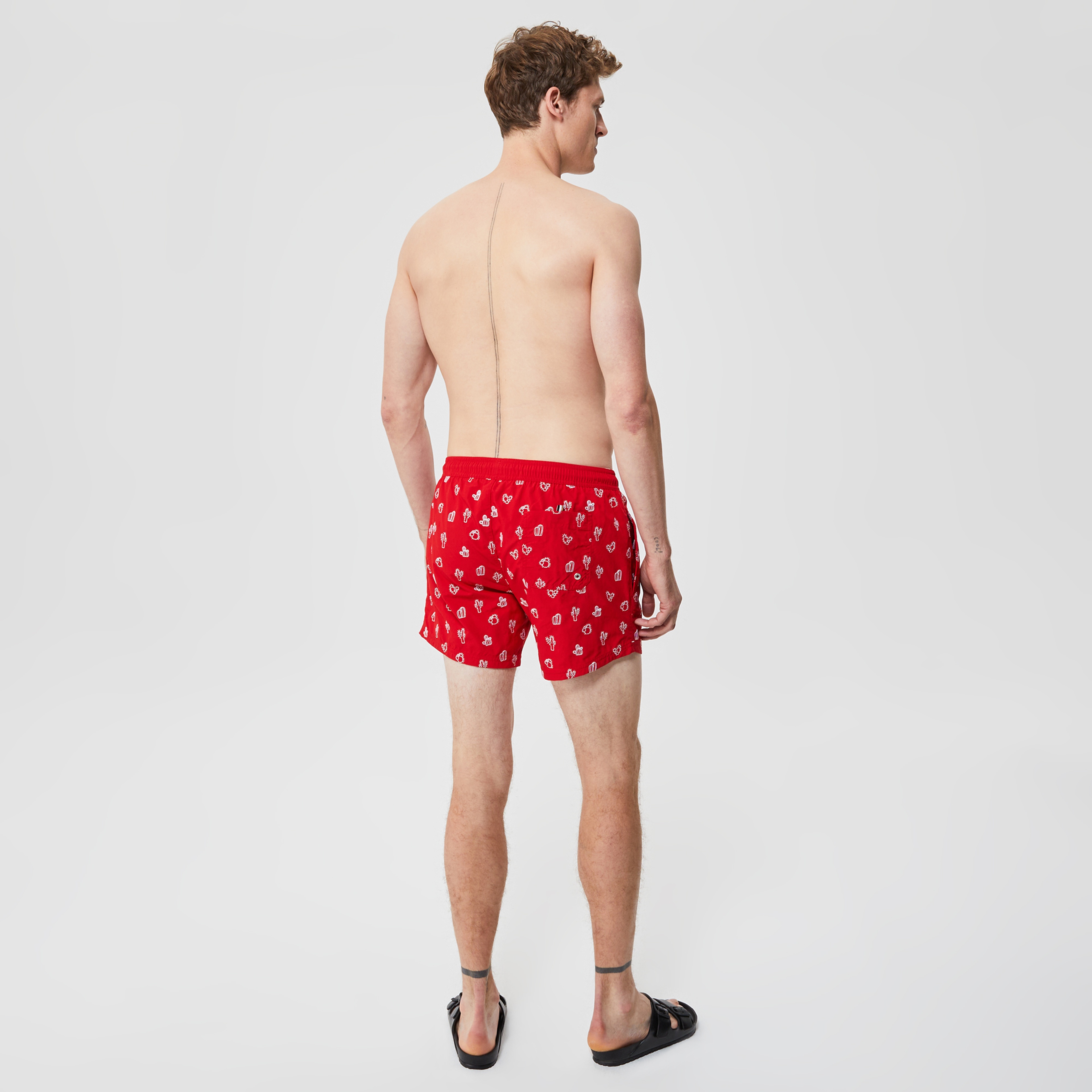 Boss Erkek Kırmızı Mayo Şort