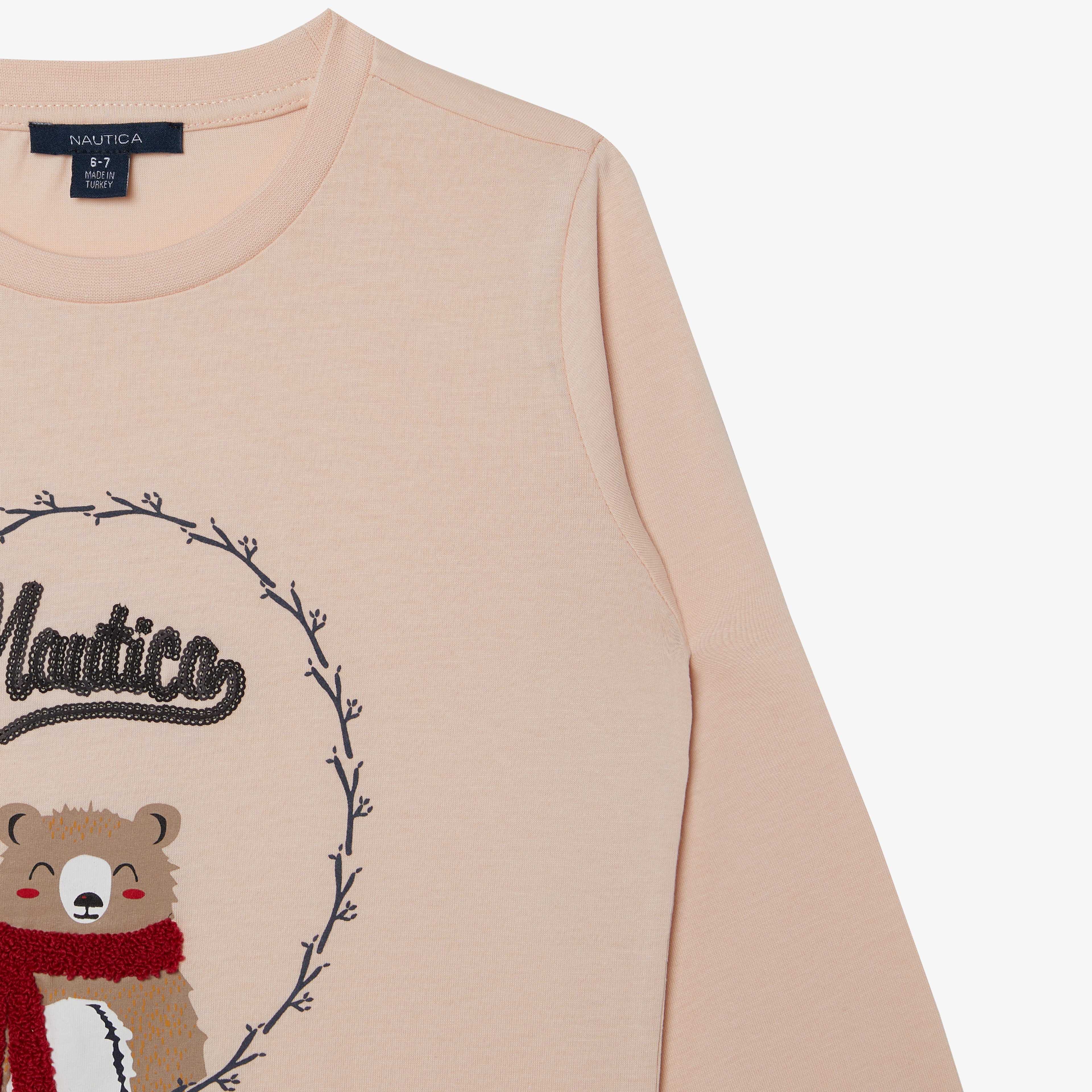 NAUTICA KIZ ÇOCUK PEMBE STANDART FIT T-SHIRT