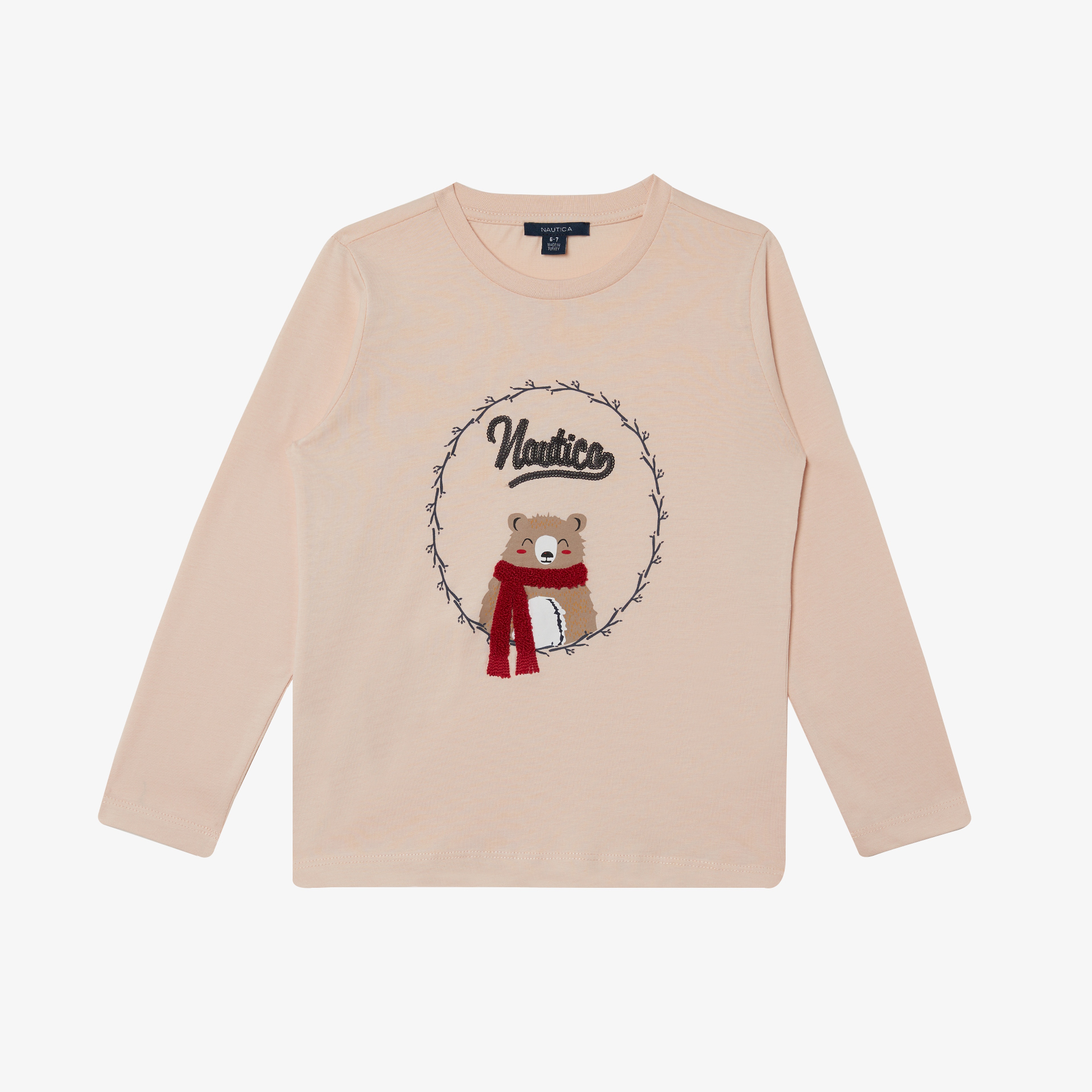NAUTICA KIZ ÇOCUK PEMBE STANDART FIT T-SHIRT