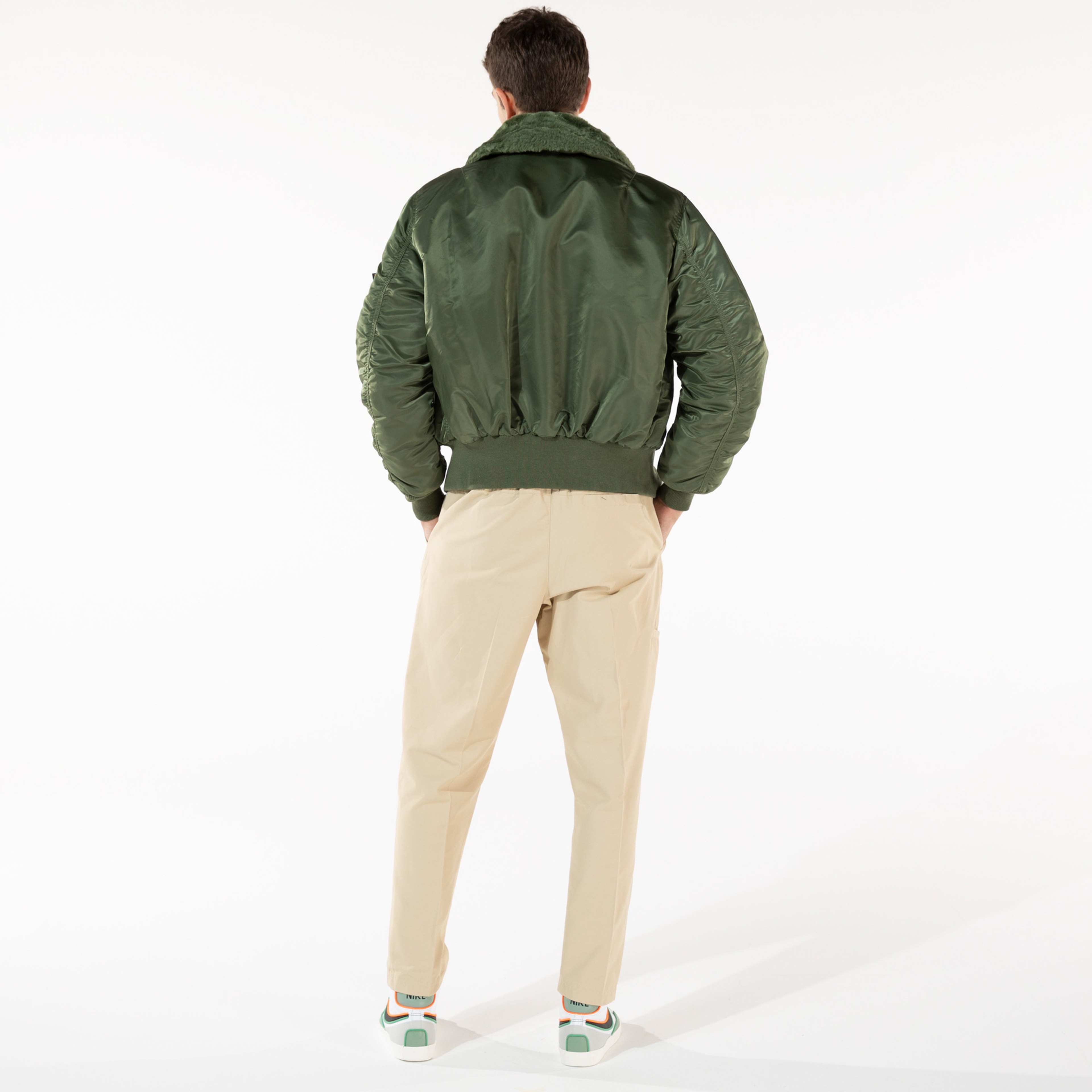 Alpha Industries B-15 Flight Erkek Yeşil Ceket