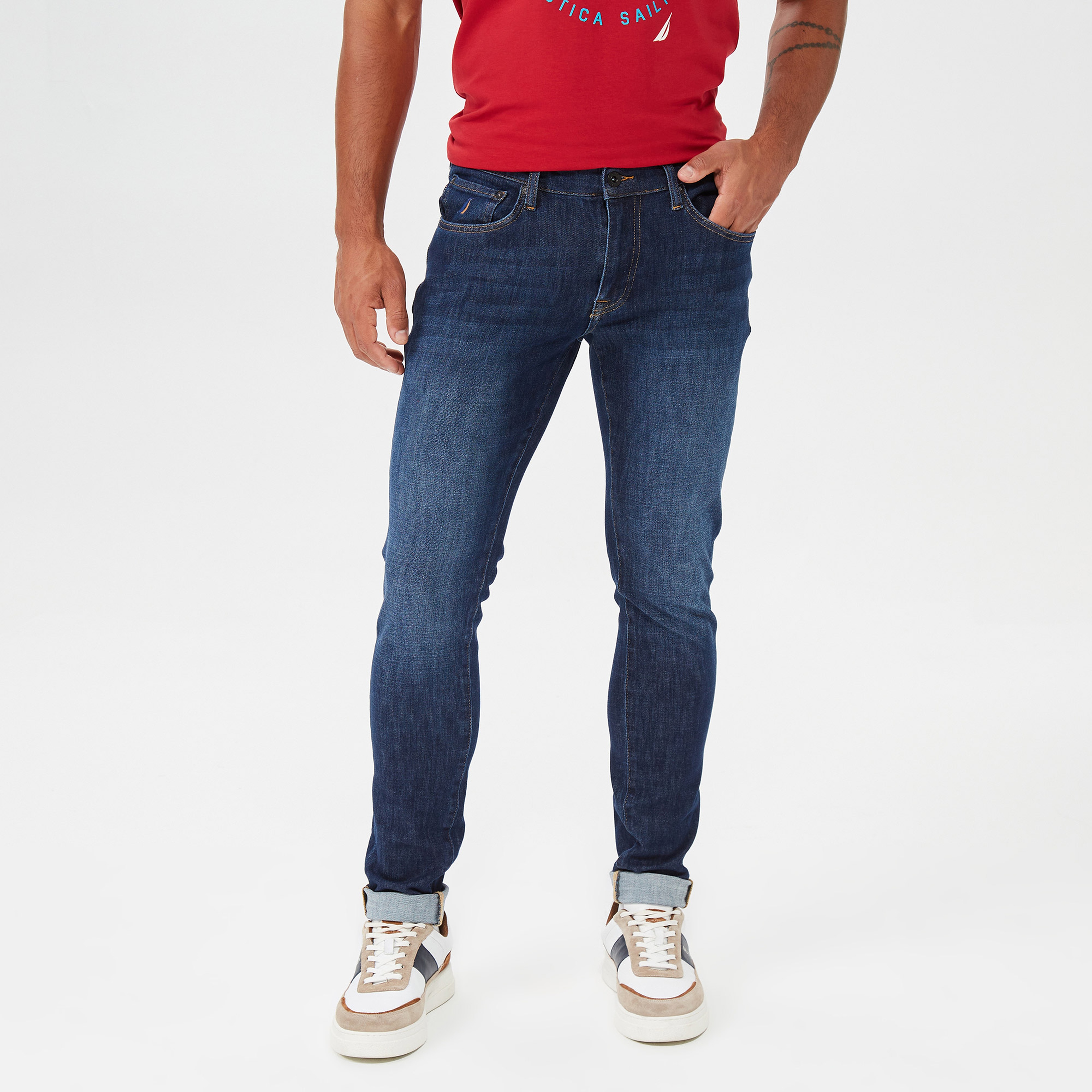 NAUTICA ERKEK MAVİ DENİM PANTOLON