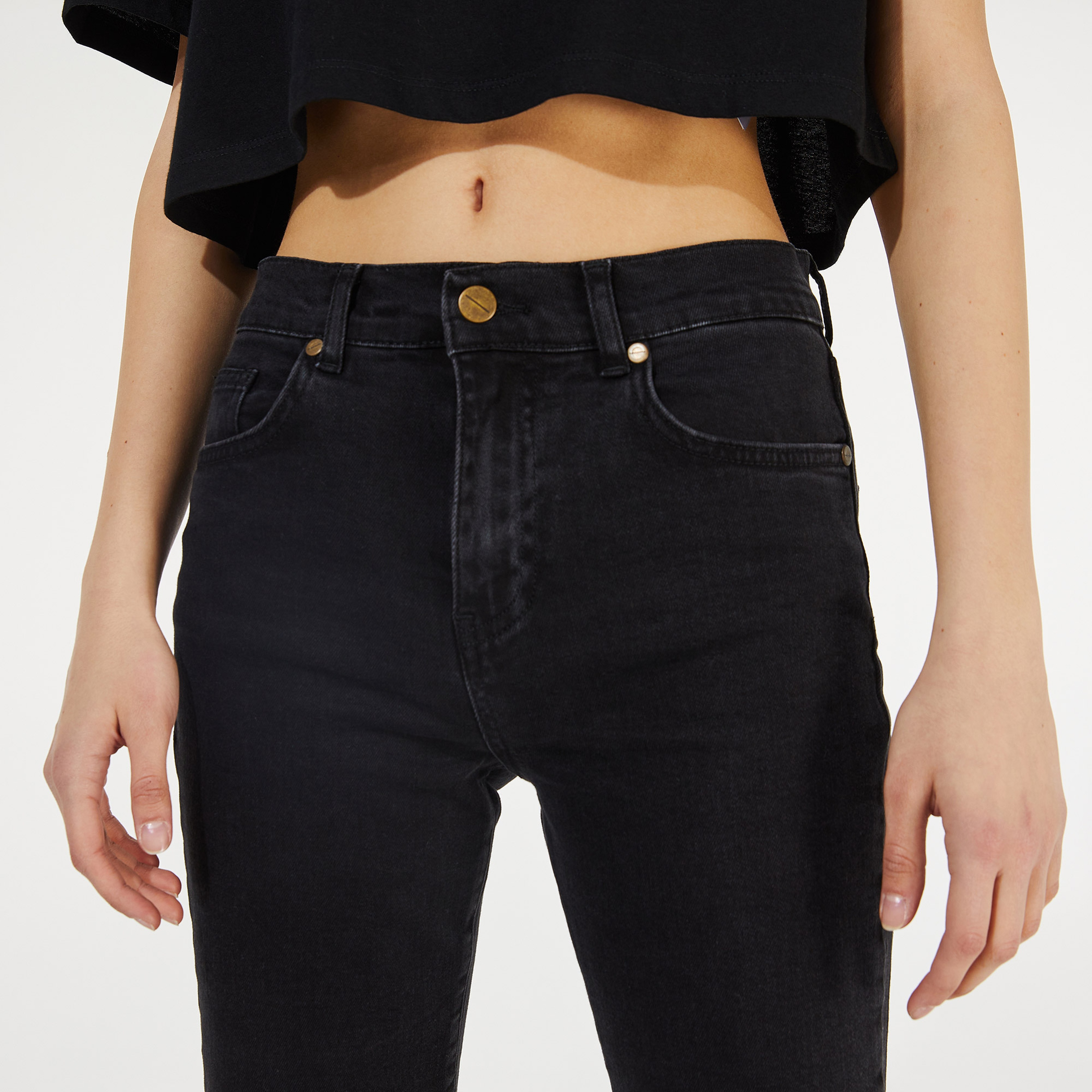 Cotier Juan Les Pins Denim Kadın Siyah Pantolon