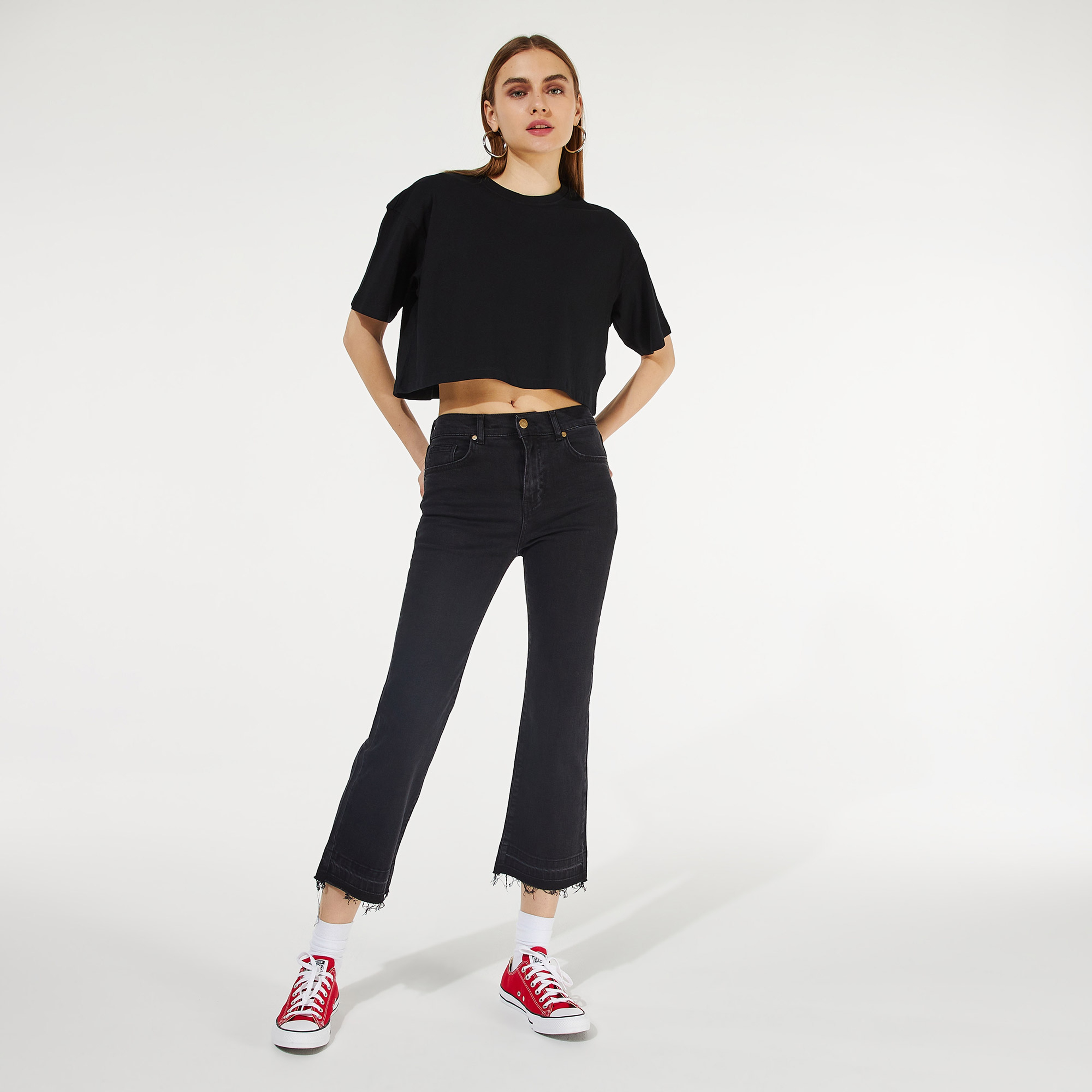 Cotier Juan Les Pins Denim Kadın Siyah Pantolon