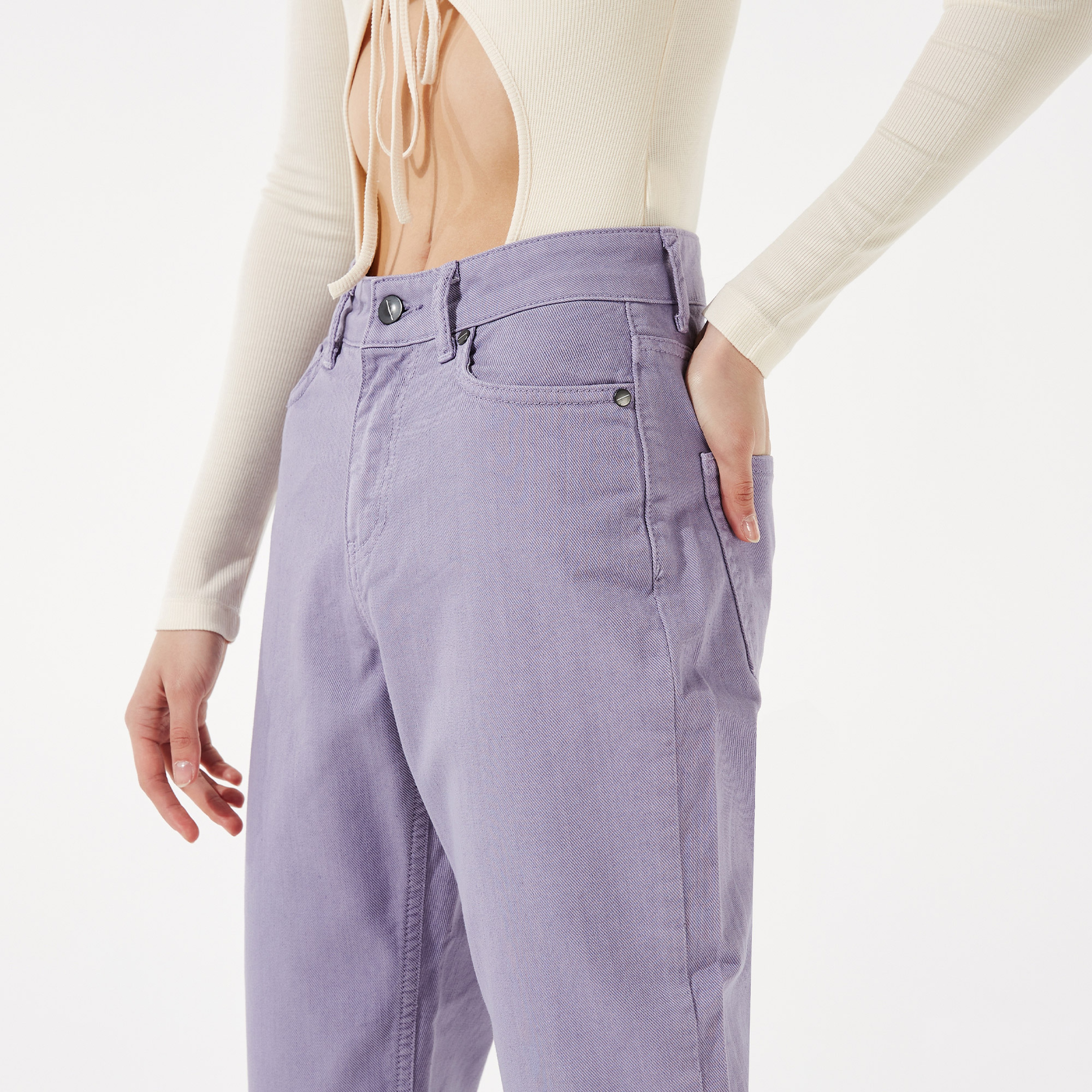 Cotier Ravello Denim Kadın Leylak Pantolon