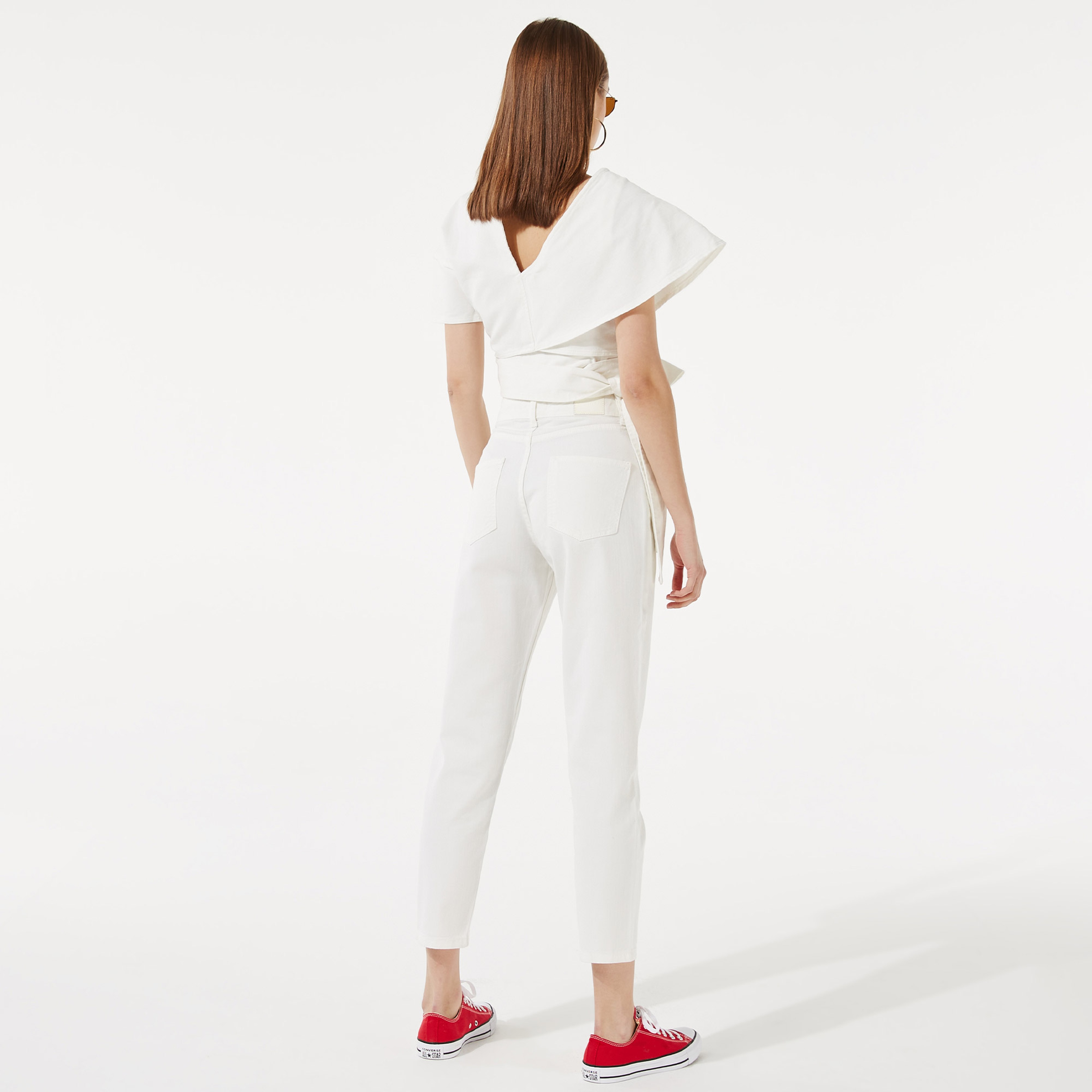 Cotier Ravello Denim Kadın Beyaz Pantolon