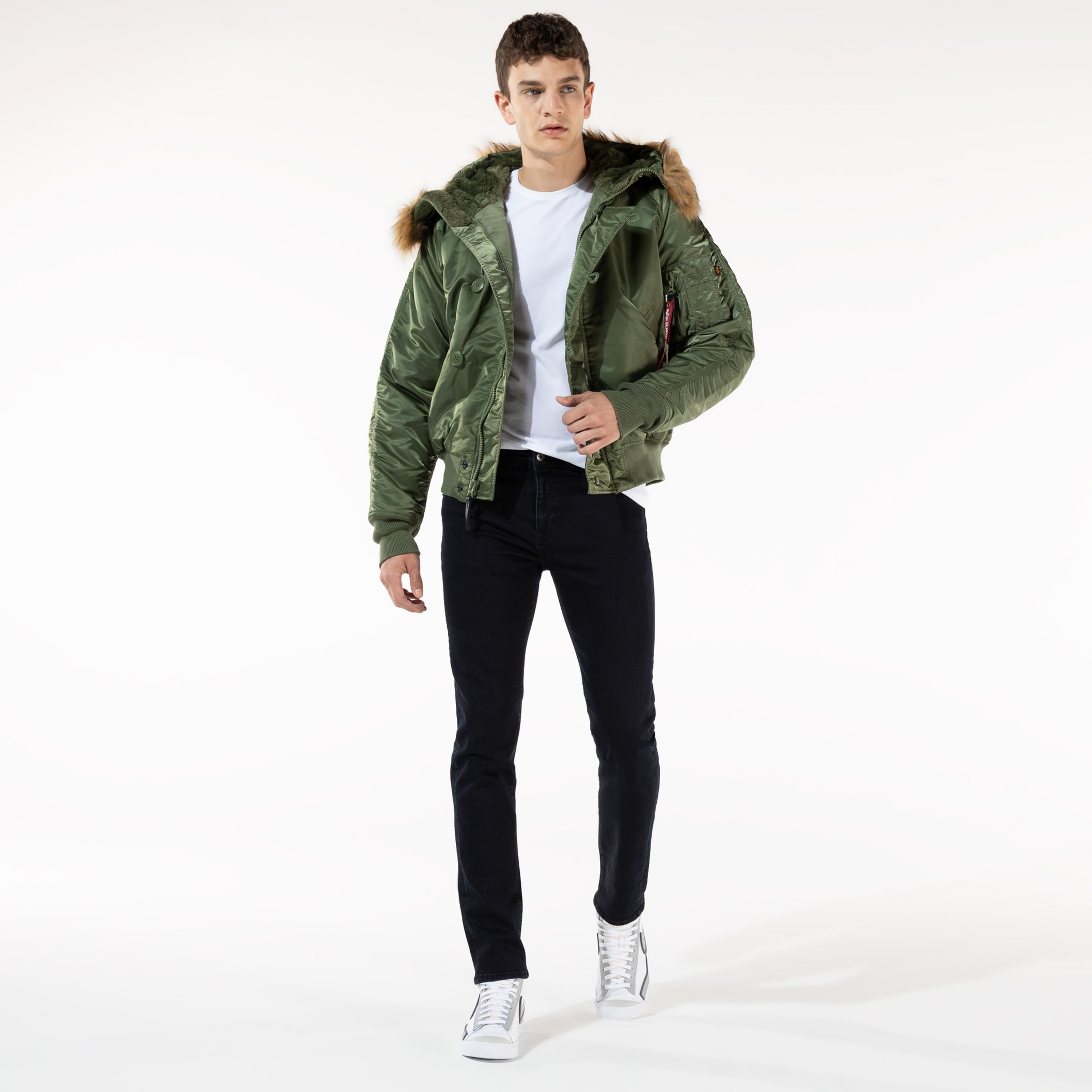 Alpha Industries N-2B Short Waist Erkek Yeşil Ceket