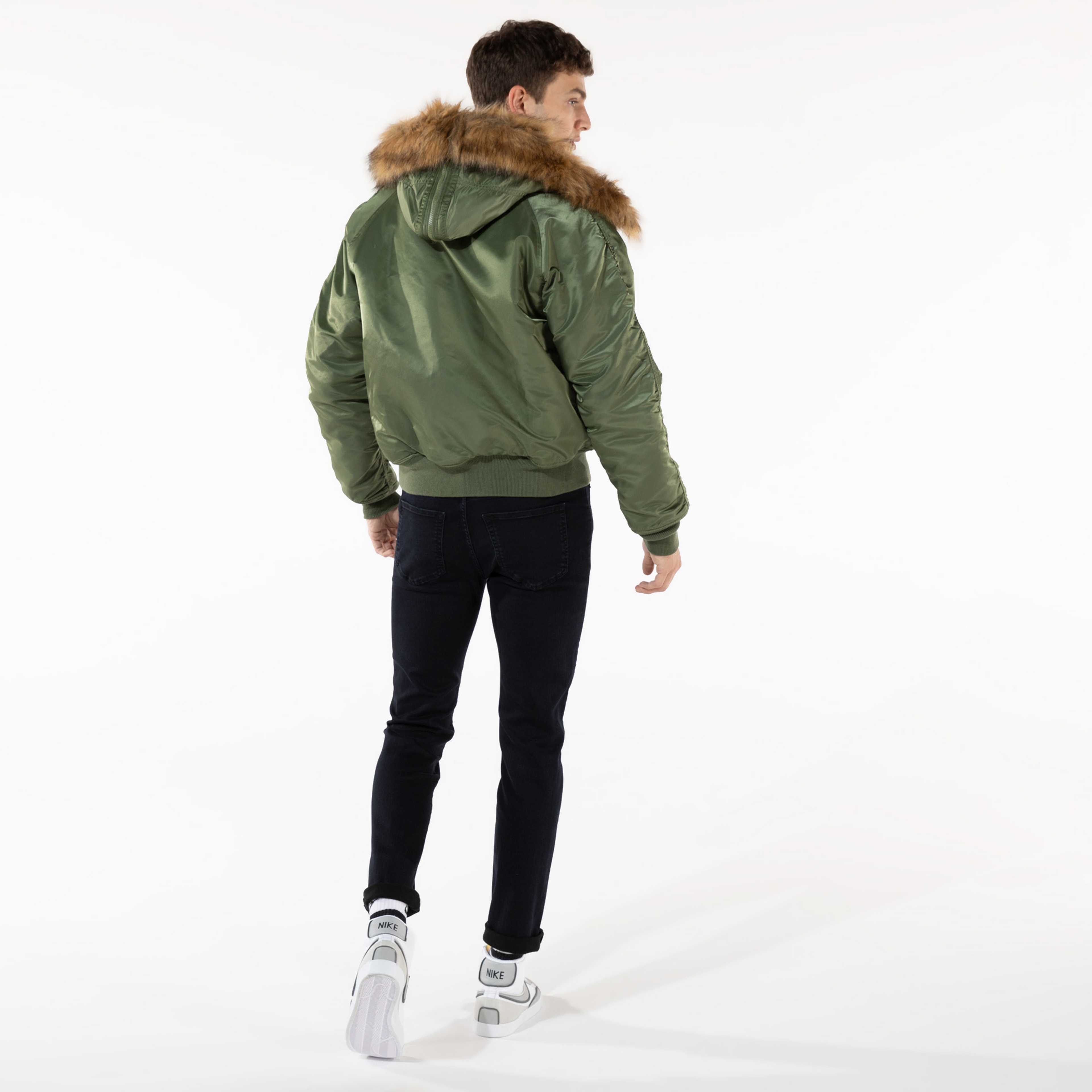 Alpha Industries N-2B Short Waist Erkek Yeşil Ceket