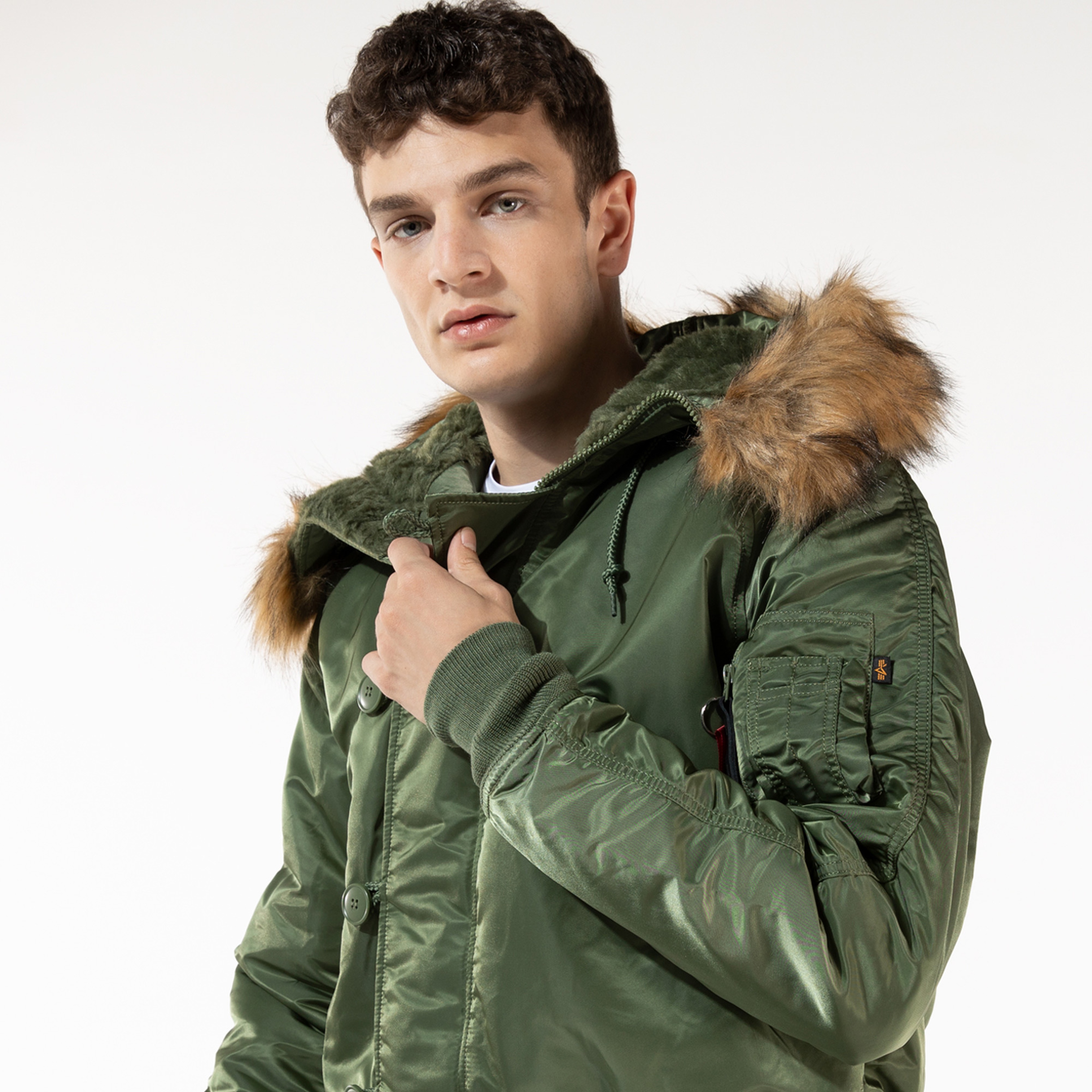 Alpha Industries N-2B Short Waist Erkek Yeşil Ceket