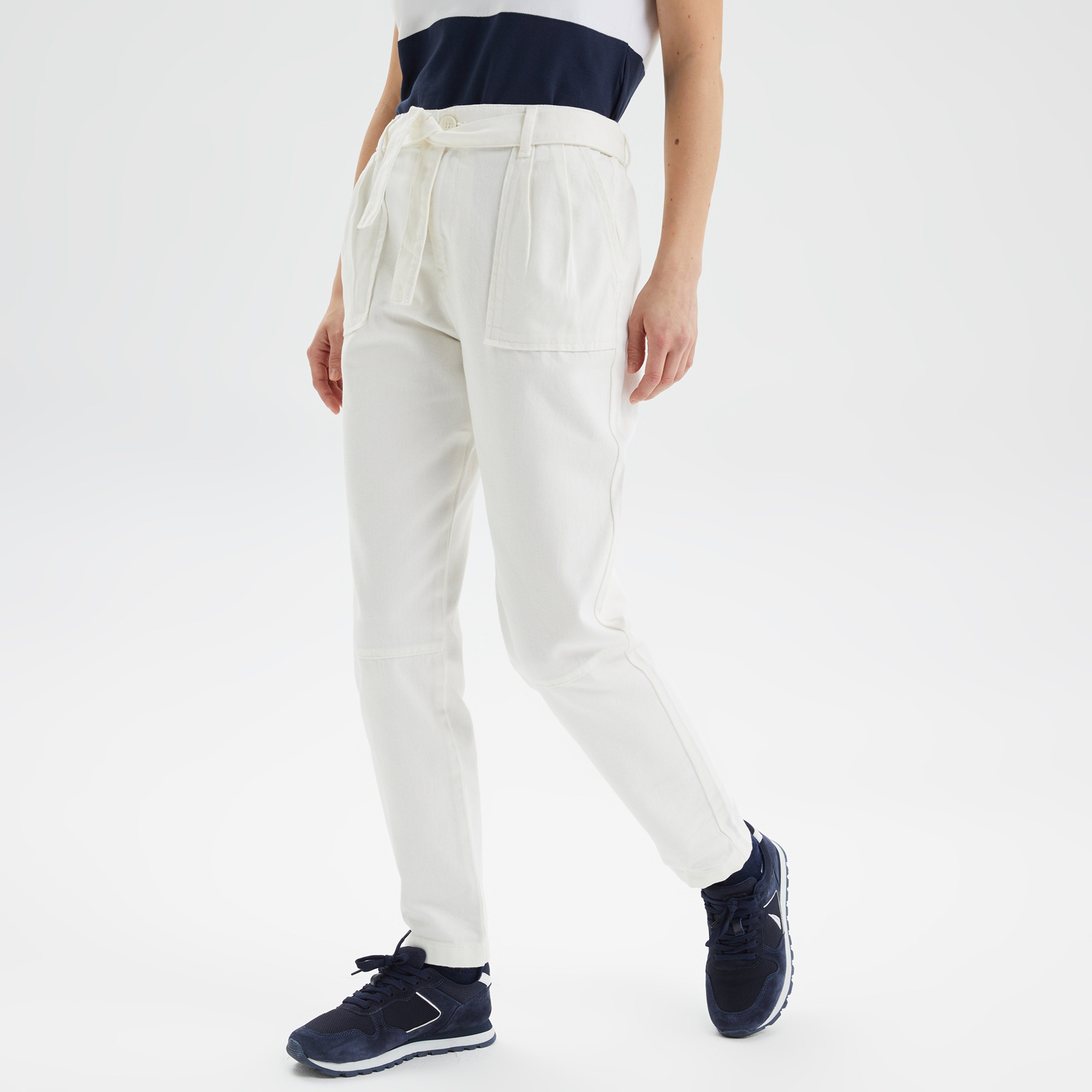 Nautica Kadın Krem Pantolon