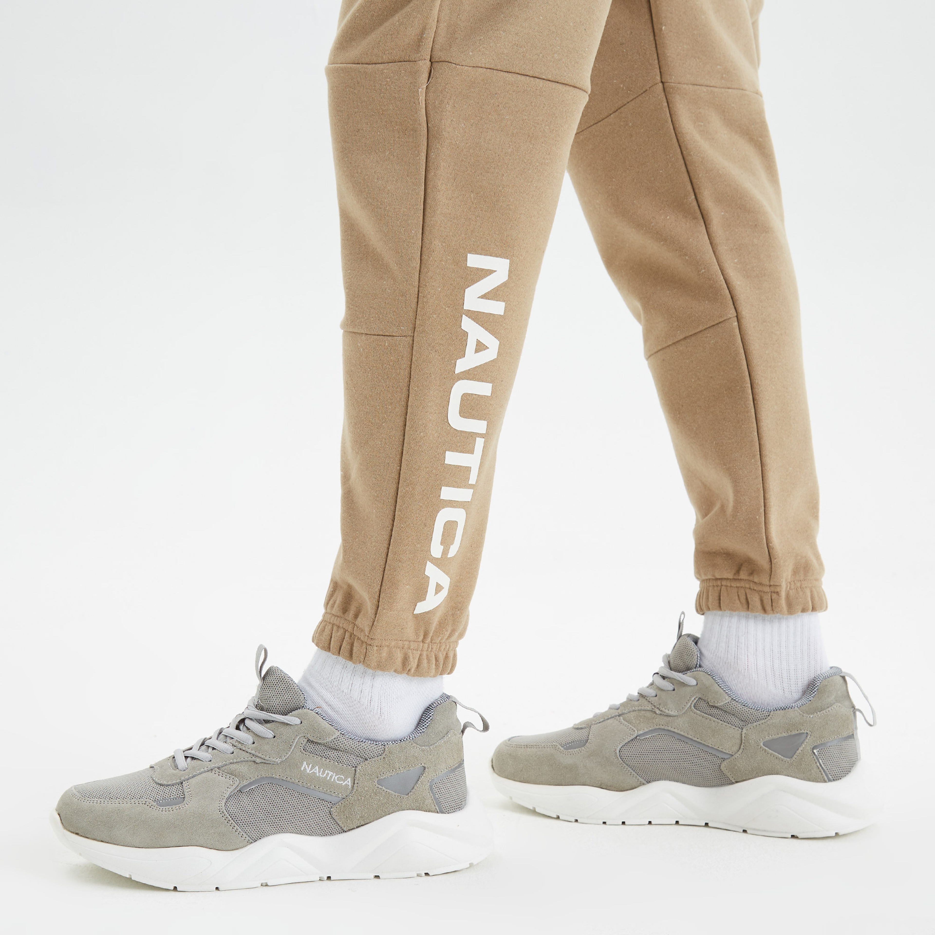 Nautica Erkek Bej Standart Fit Eşofman Altı