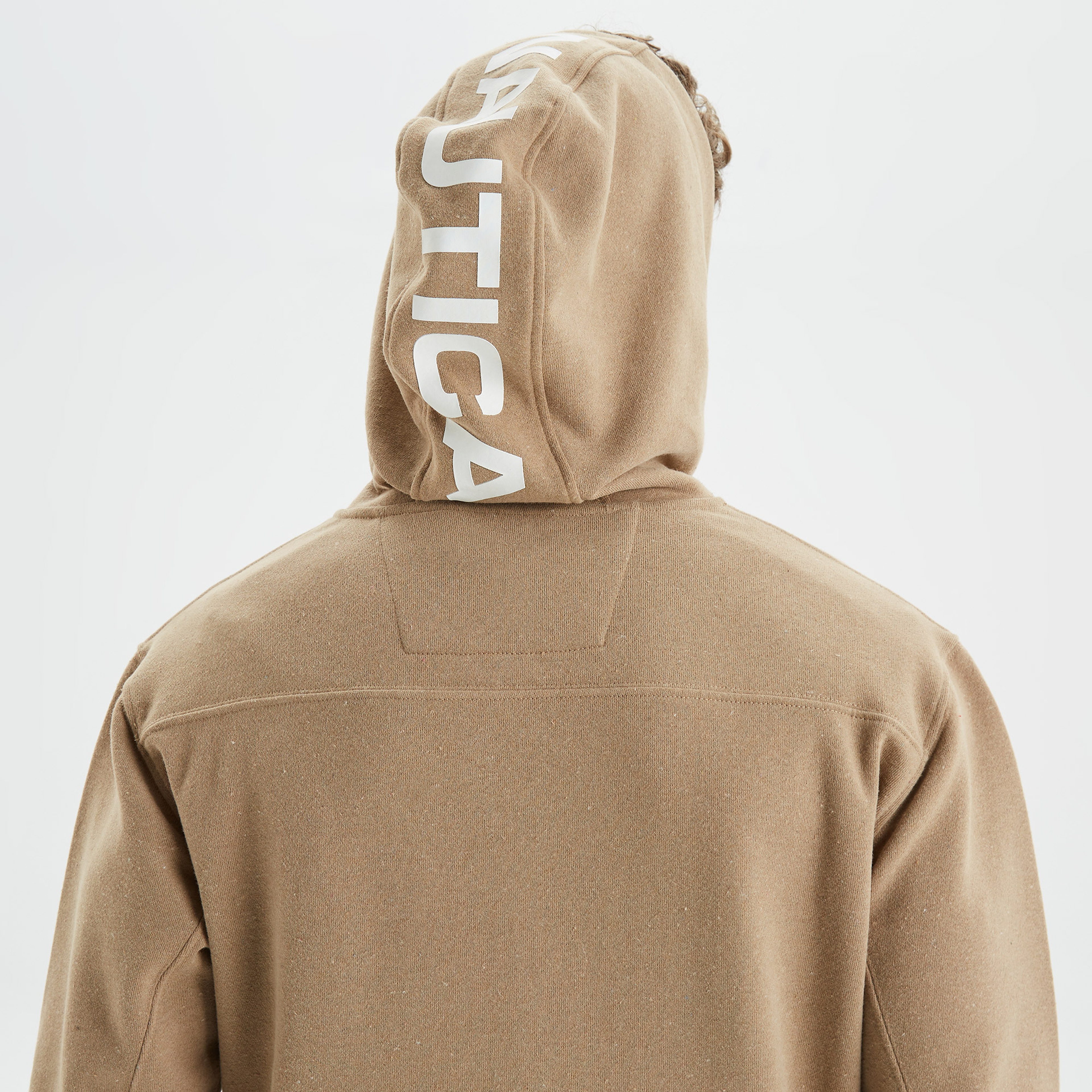 Nautica Erkek Bej Standart Fit Baskılı Sweatshirt