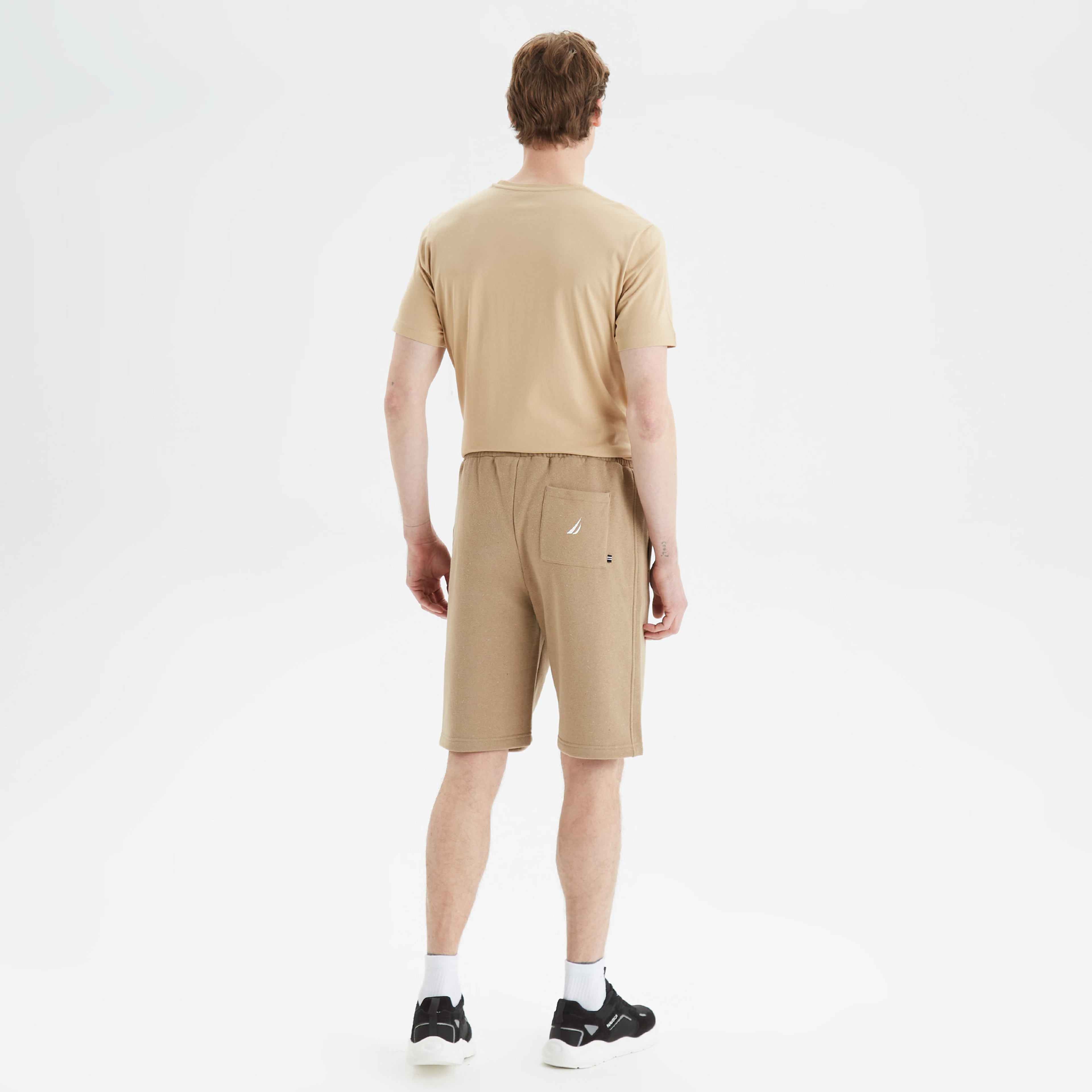 Nautica Erkek Bej Baskılı Standart Fit Şort