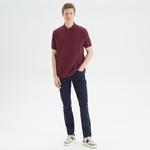 Nautica Erkek Bordo Classic Fit Kısa Kollu Polo Yaka T-Shirt