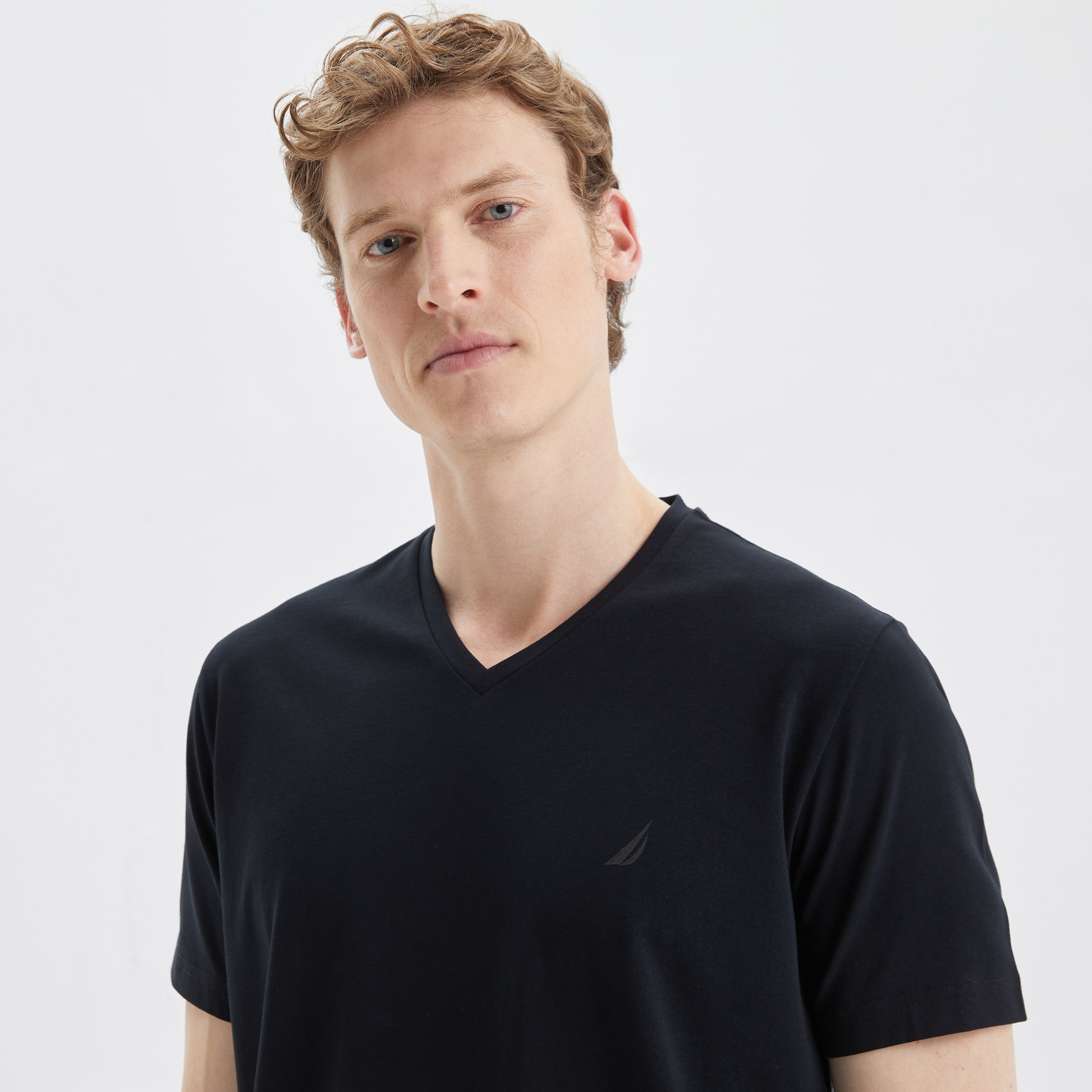 Nautica Erkek Siyah Standart Fit T-Shirt