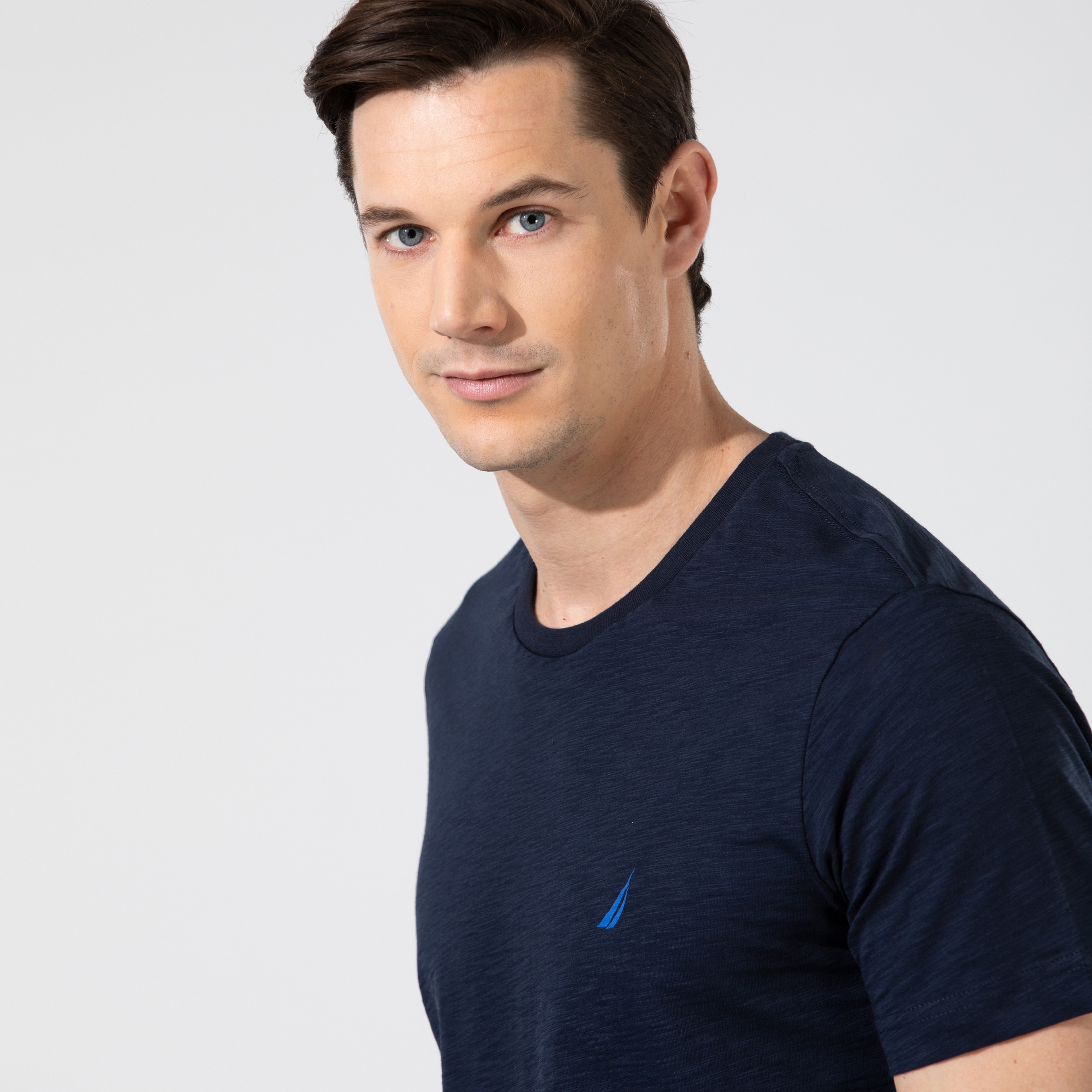 Nautica Erkek Lacivert Standart Fit T-Shirt
