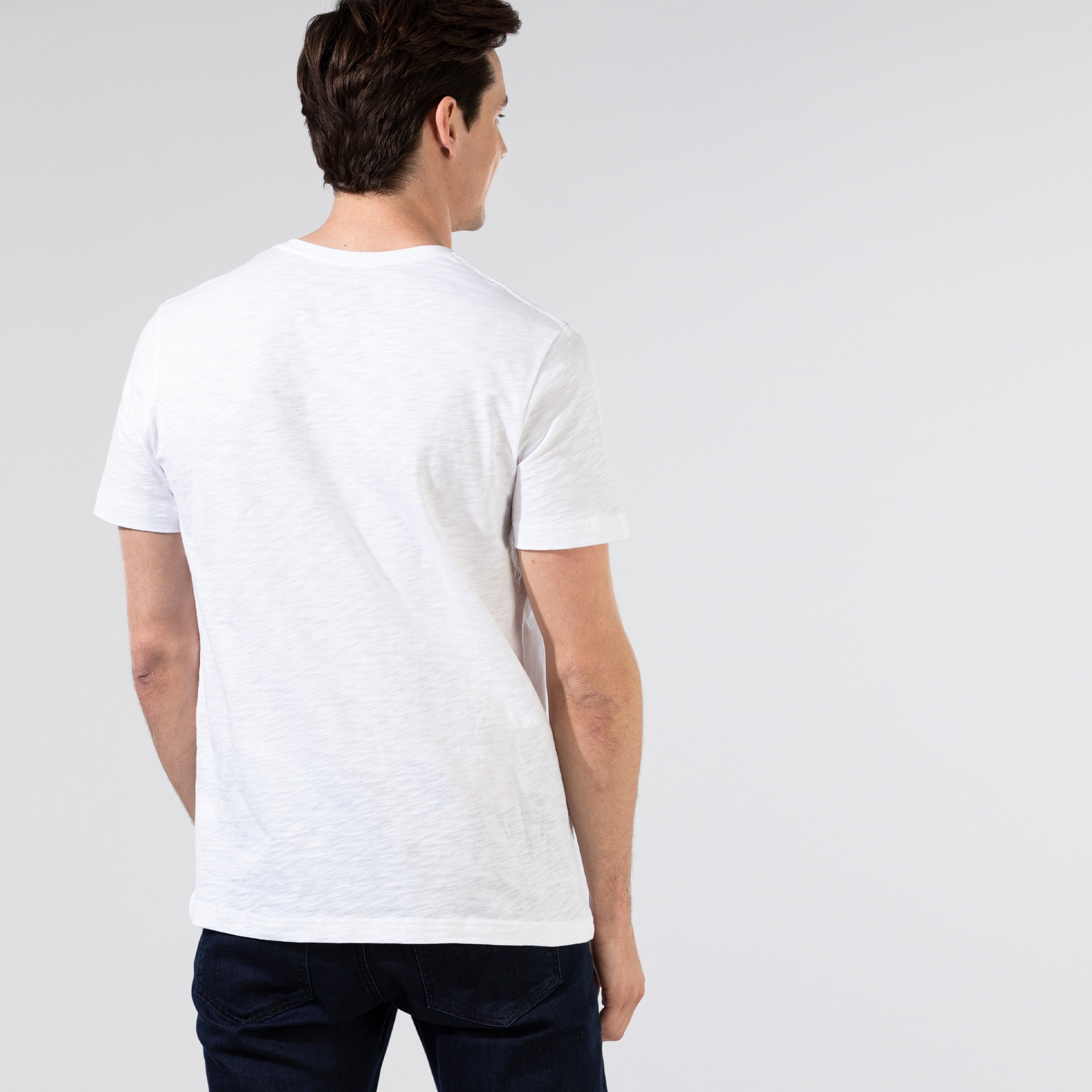 Nautica Erkek Beyaz Standart Fit T-Shirt