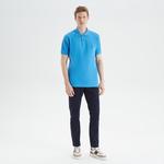 Nautica Erkek Mavi Classic Fit Kısa Kollu Polo Yaka T-Shirt