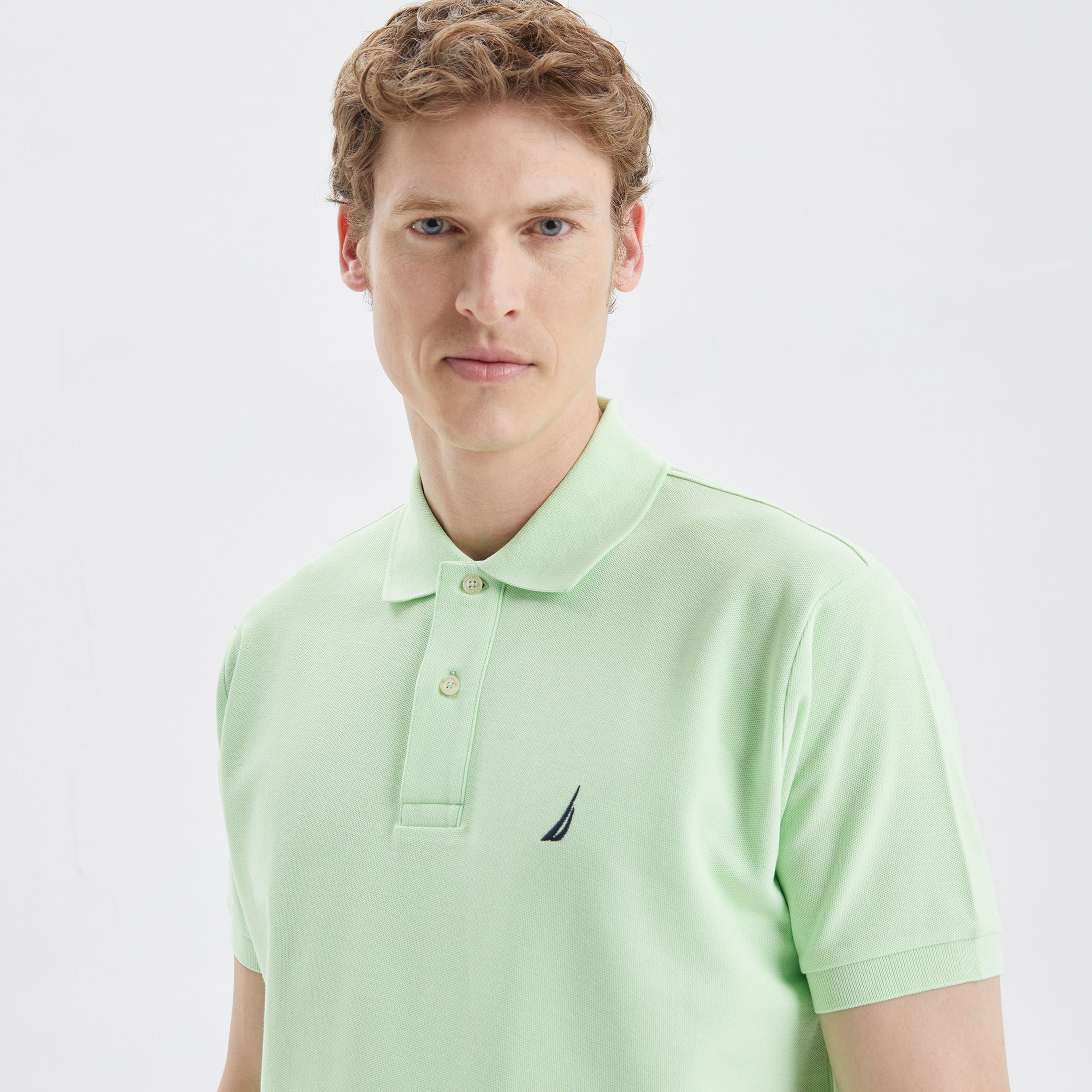 Nautica Erkek Yeşil Classic Fit Kısa Kollu Polo Yaka T-Shirt