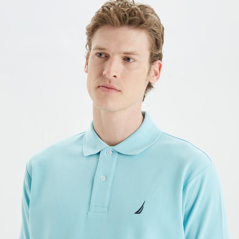 Nautica Erkek Mavi Classic Fit Polo Yaka T-Shirt