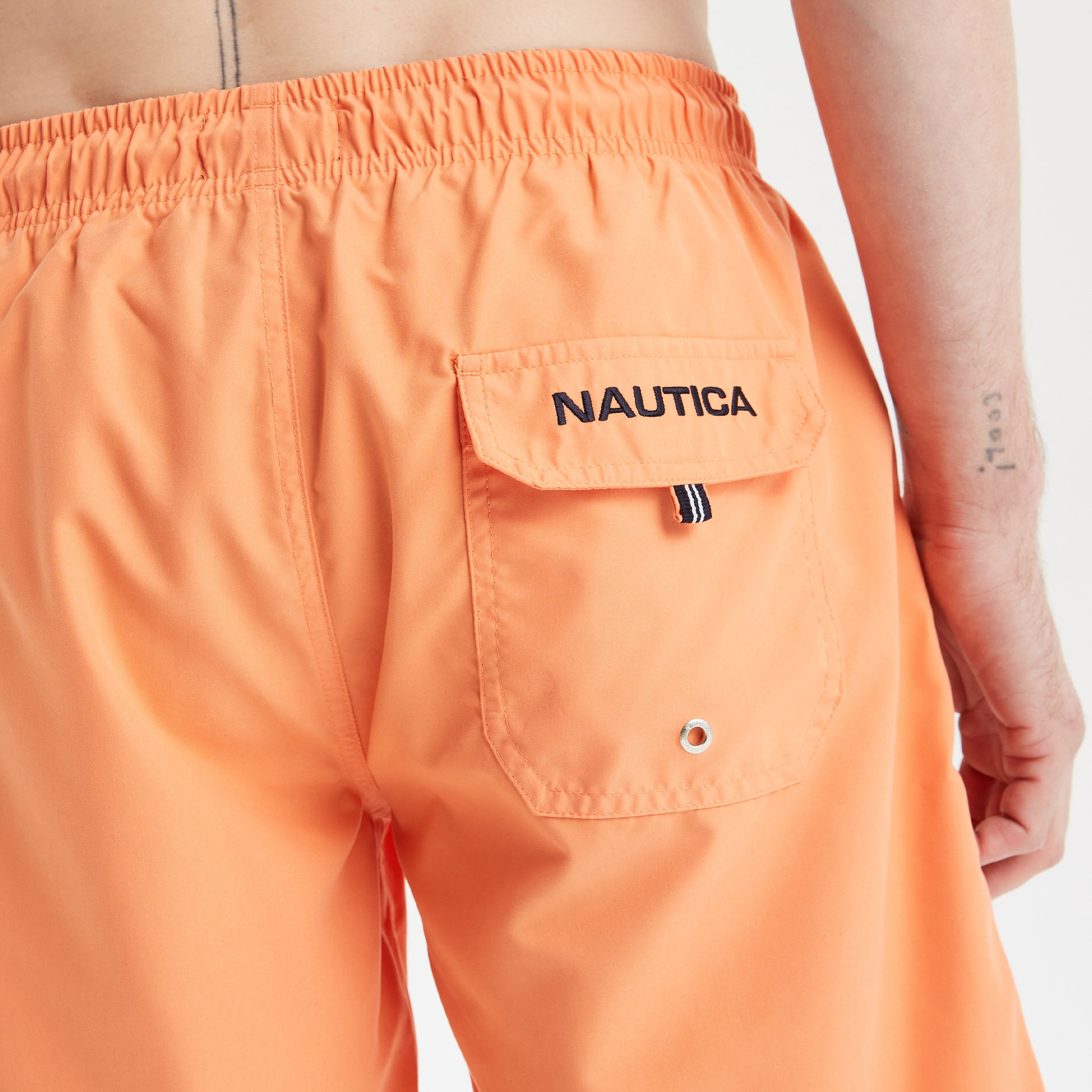 Nautica Erkek Turuncu Regular Fit Deniz Şortu