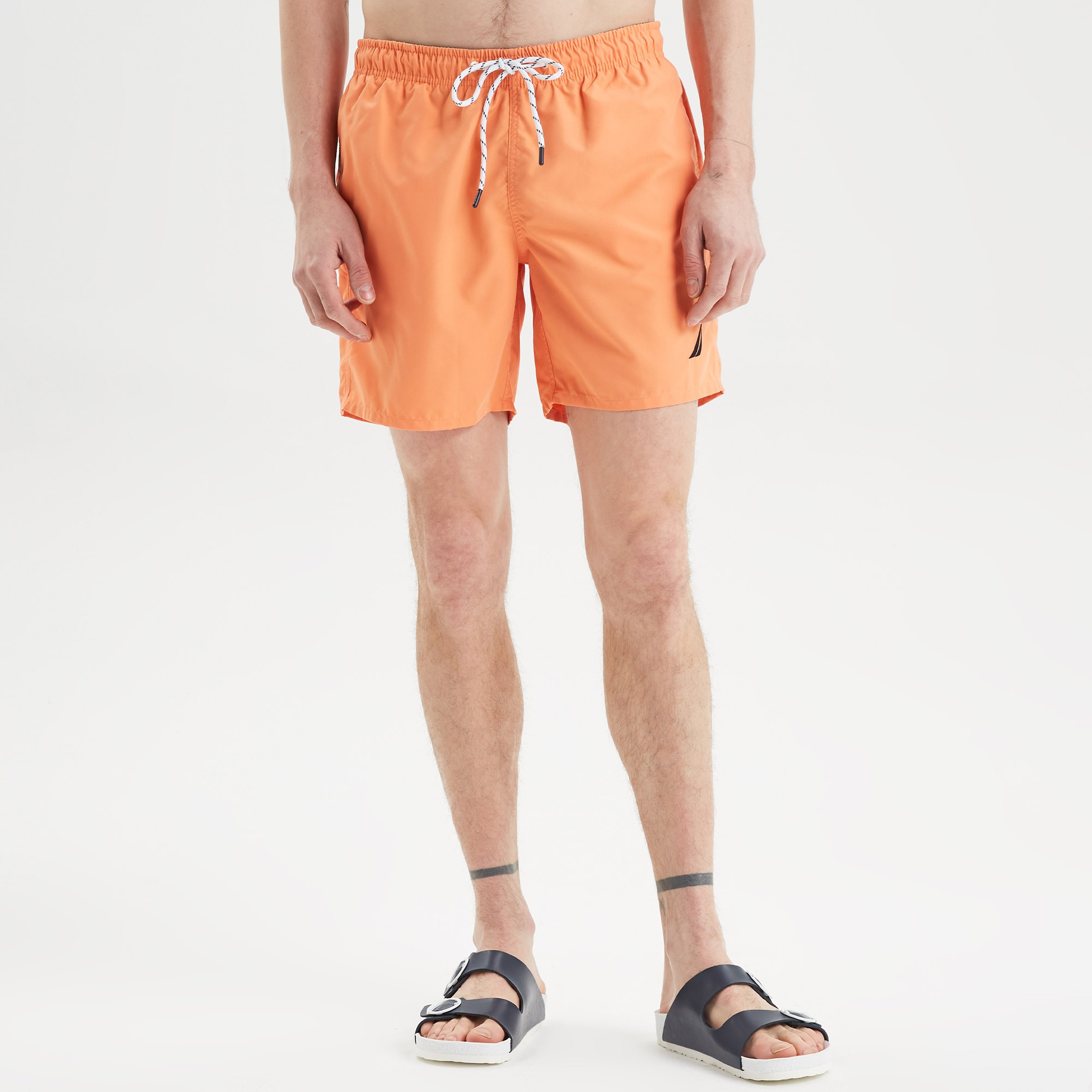 Nautica Erkek Turuncu Regular Fit Deniz Şortu