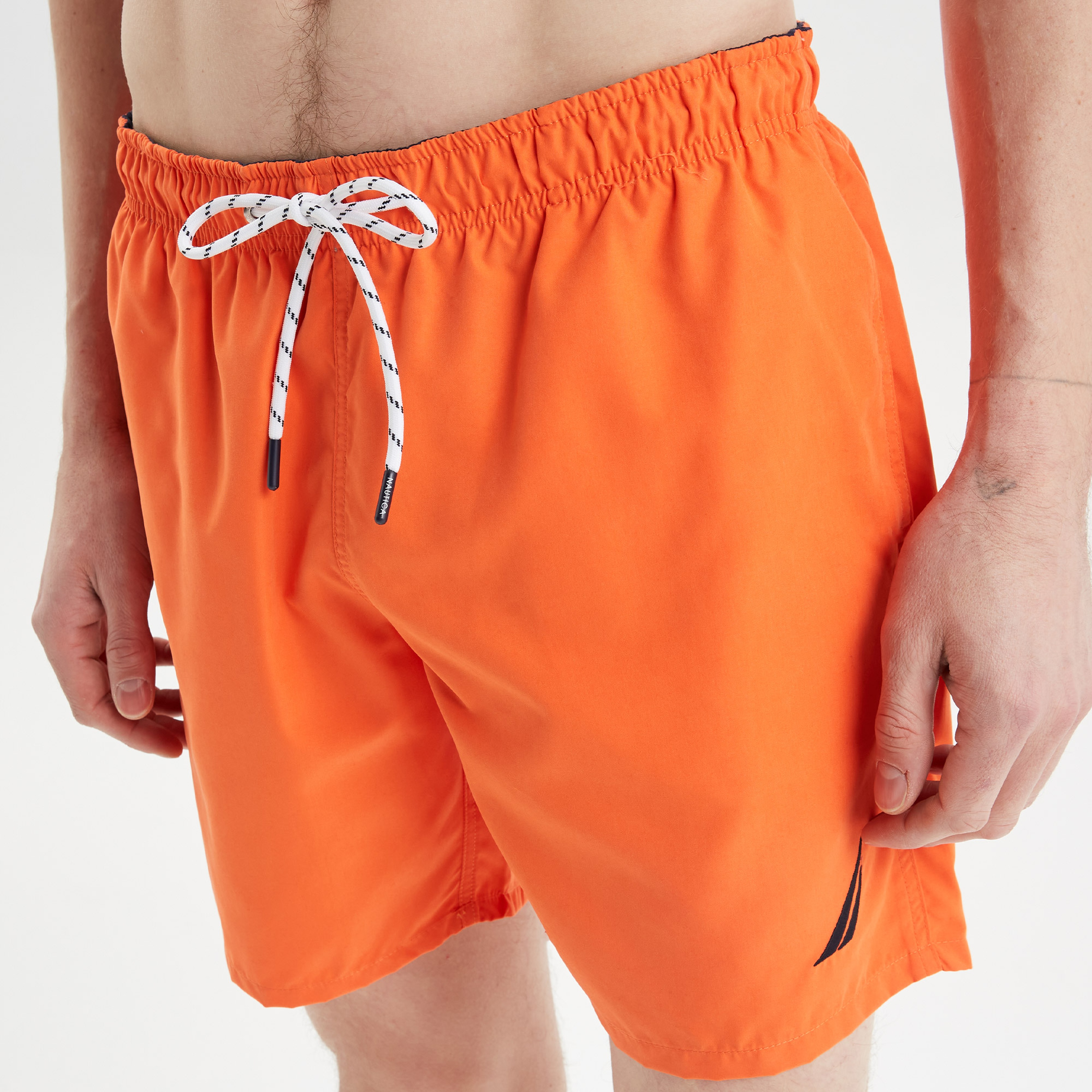 Nautica Erkek Turuncu Regular Fit Deniz Şortu