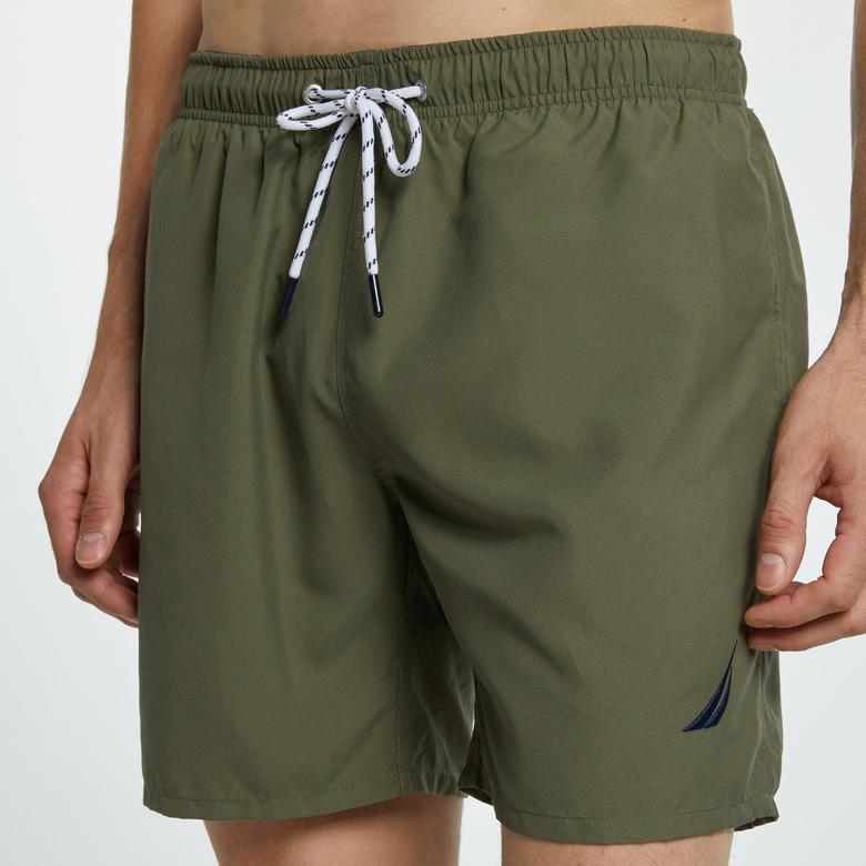 Nautica Erkek Haki Regular Fit Deniz Şortu