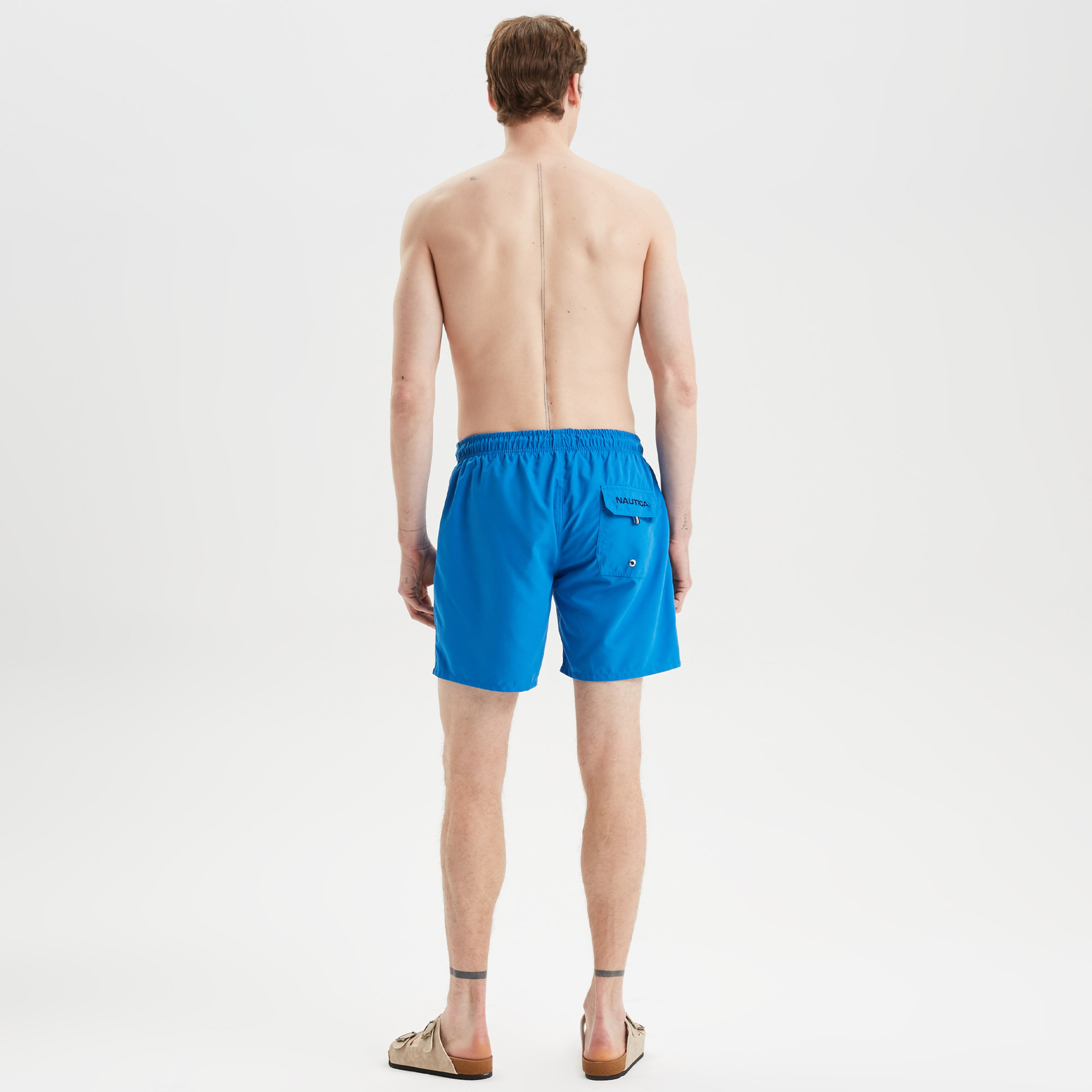 Nautica Erkek Mavi Regular Fit Deniz Şortu