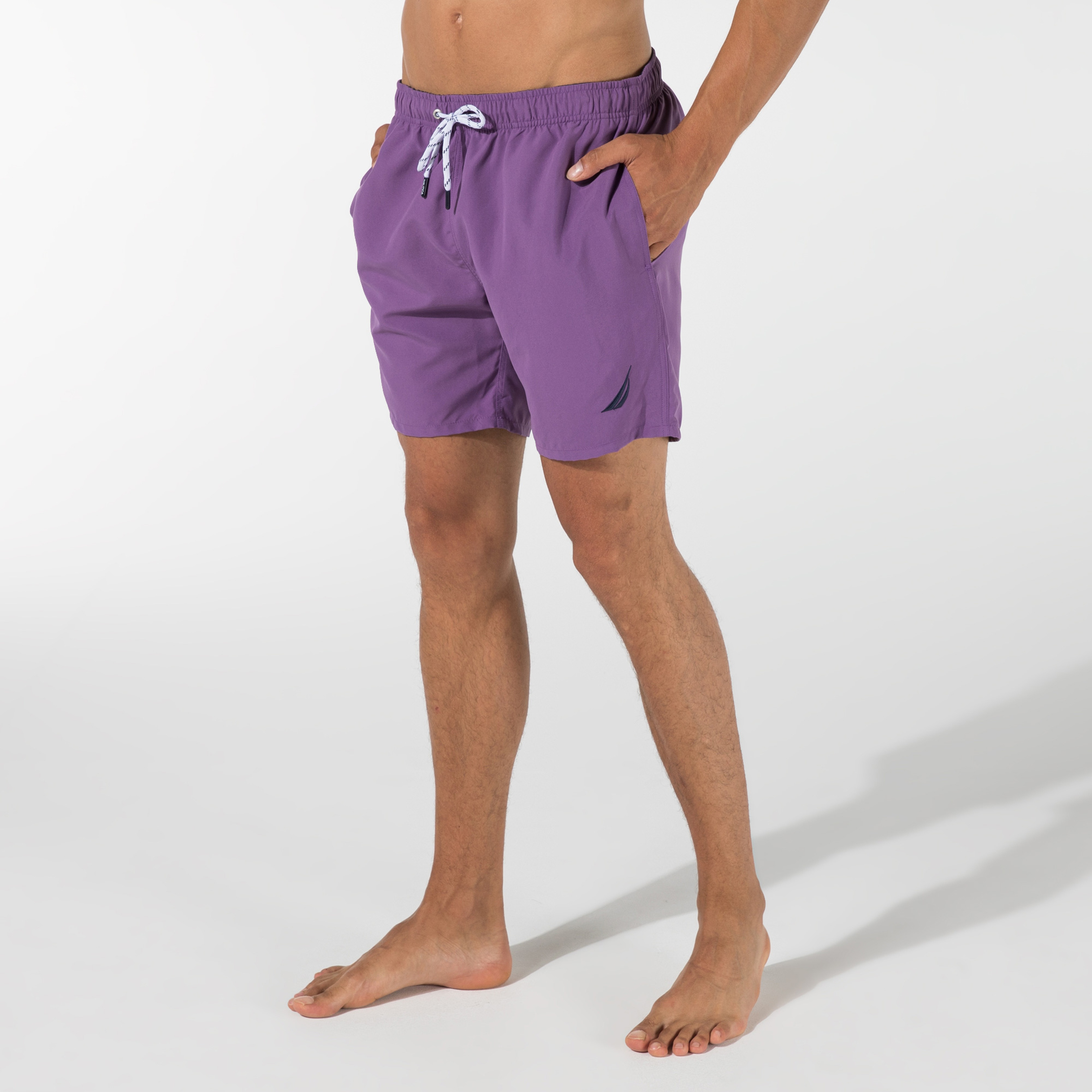 Nautica Erkek Mor Regular Fit Deniz Şortu