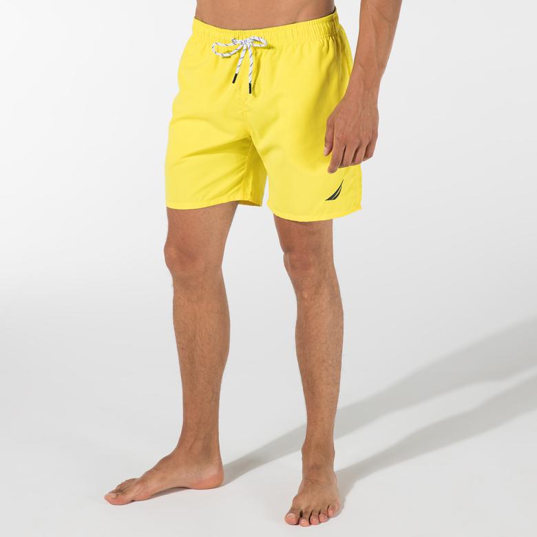 Nautica Erkek Sarı Regular Fit Deniz Şortu