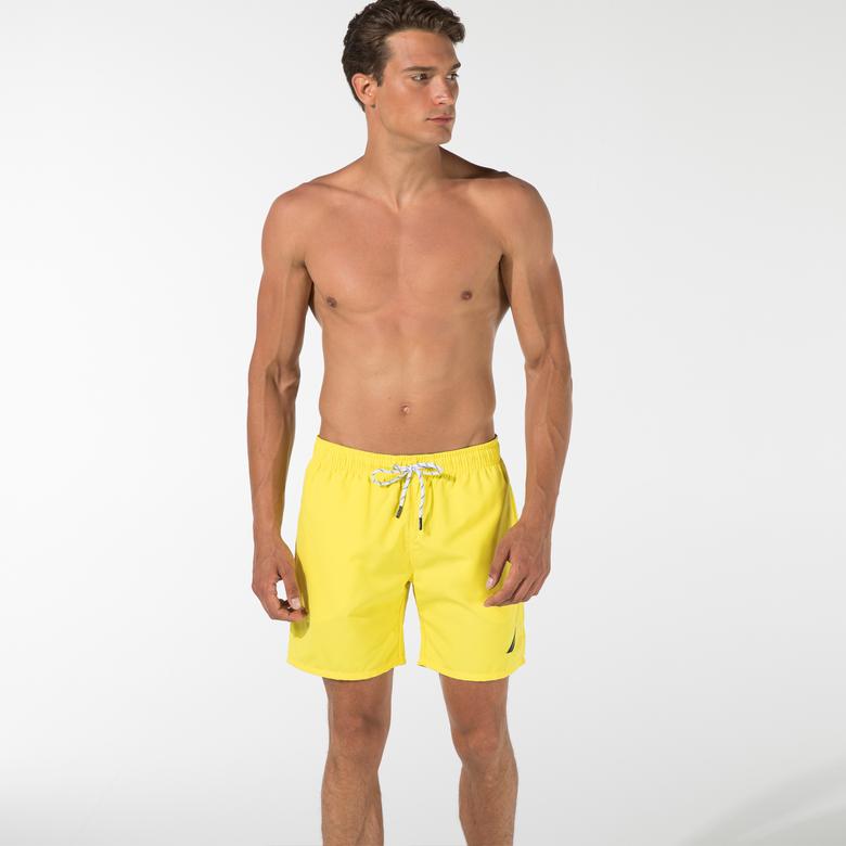 Nautica Erkek Sarı Regular Fit Deniz Şortu
