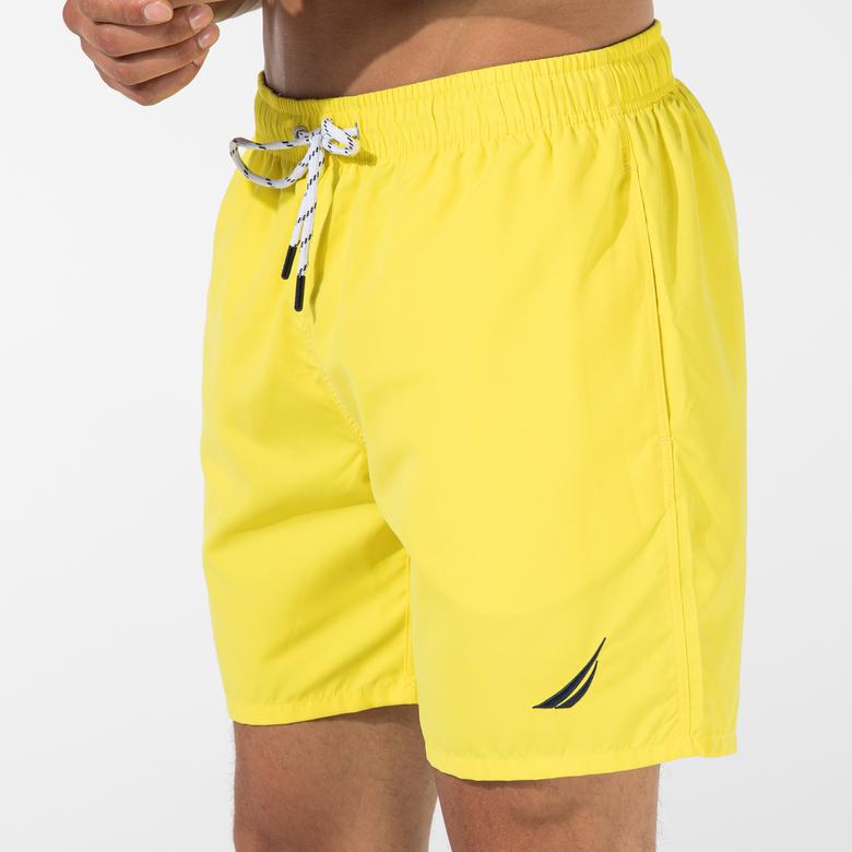 Nautica Erkek Sarı Regular Fit Deniz Şortu