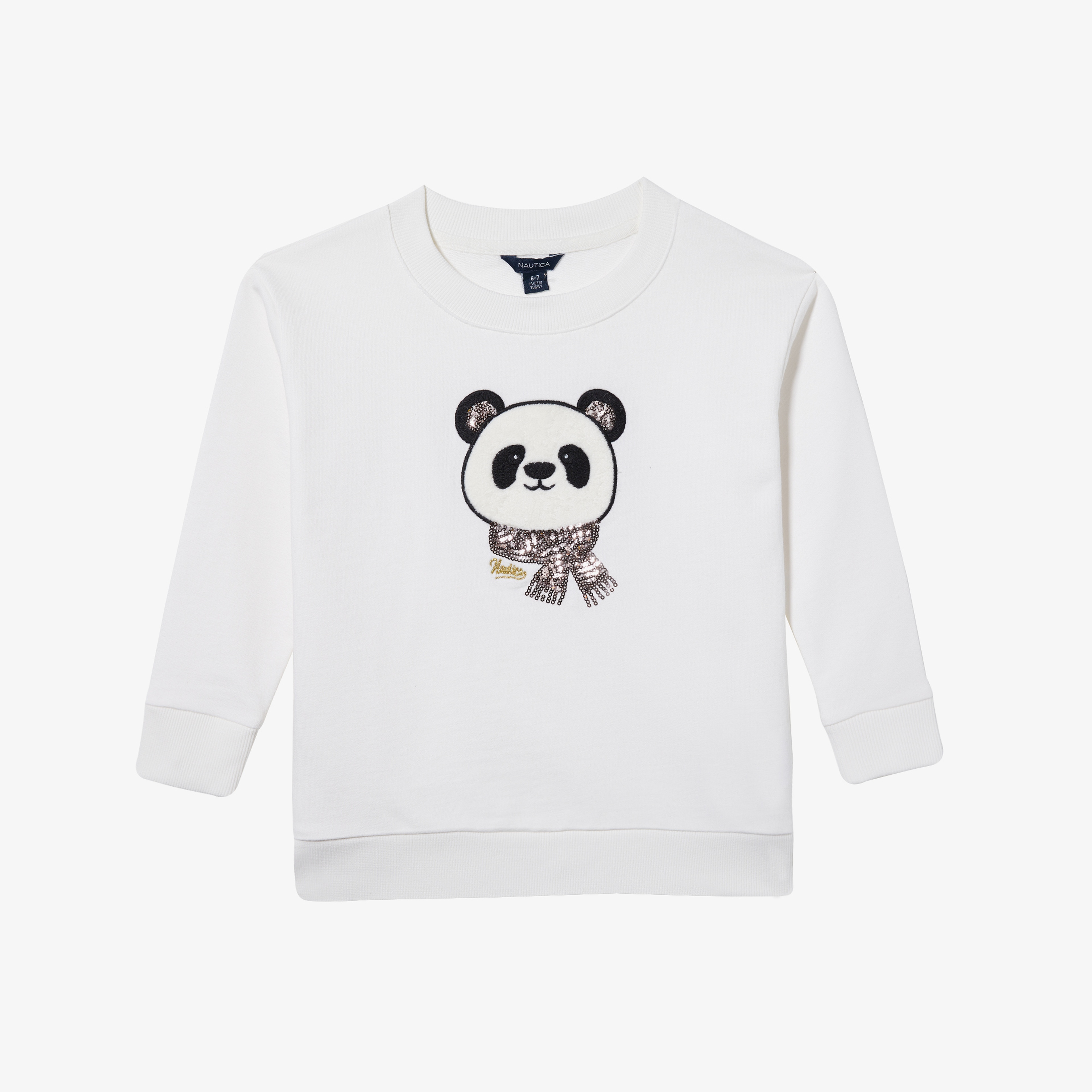 NAUTICA KIZ ÇOCUK BEYAZ RELAXED FIT SWEATSHIRT