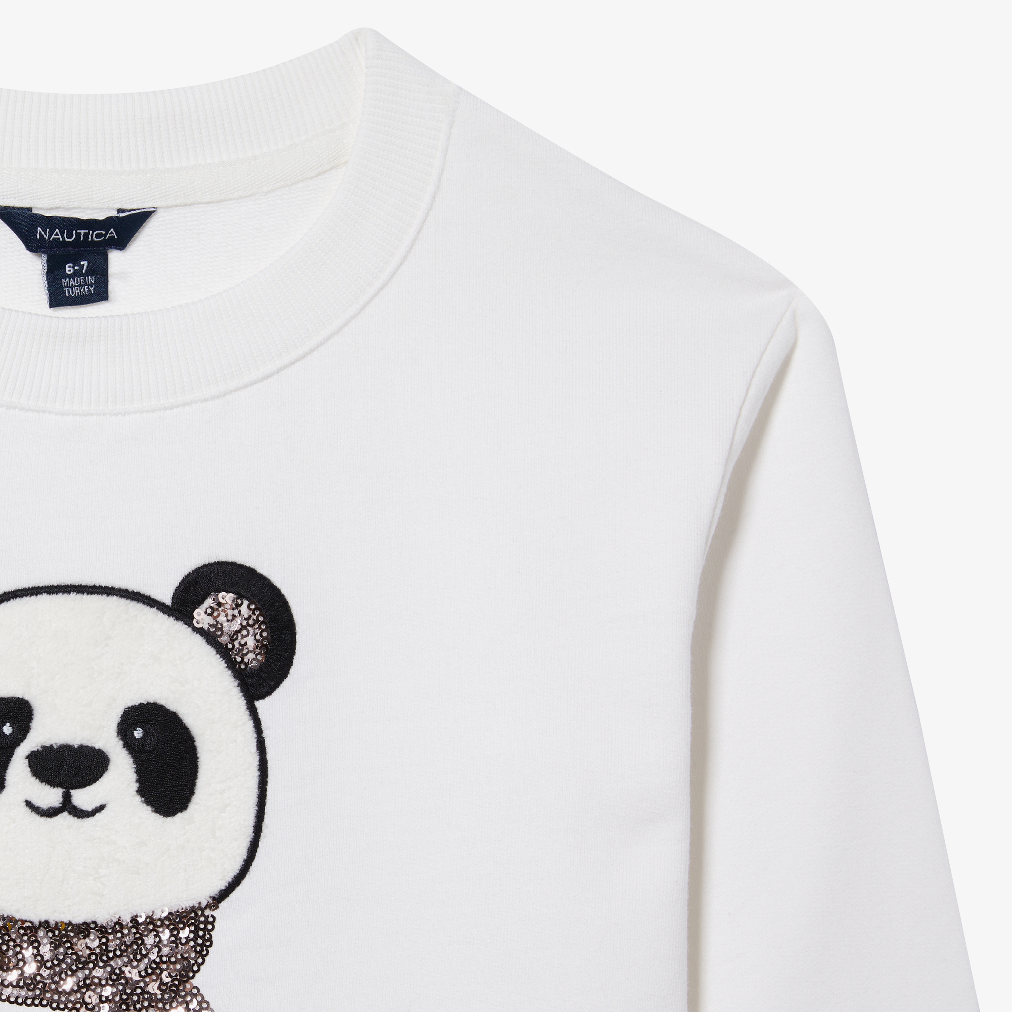 NAUTICA KIZ ÇOCUK BEYAZ RELAXED FIT SWEATSHIRT