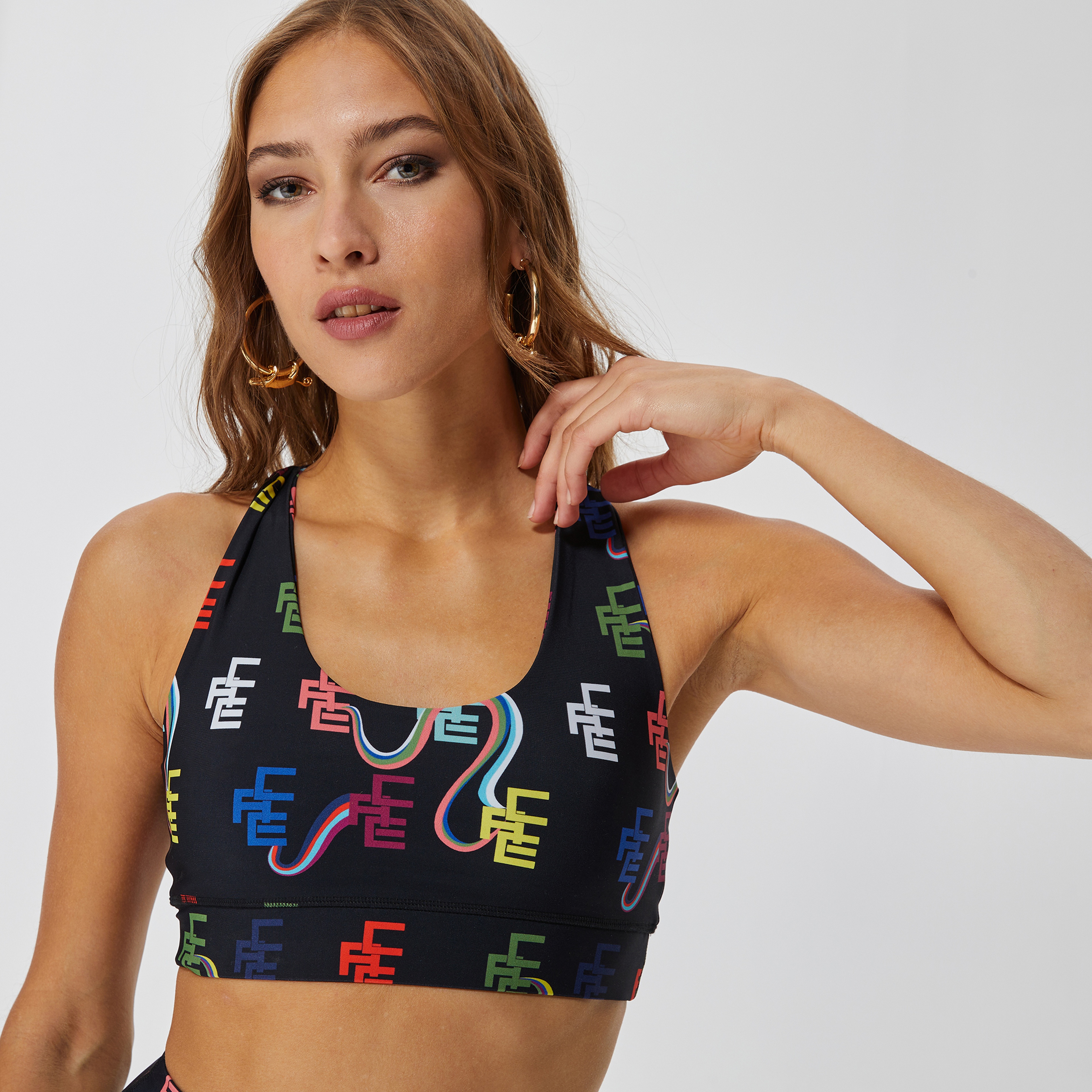 Ace Nayman Monica Renkli Crop Top