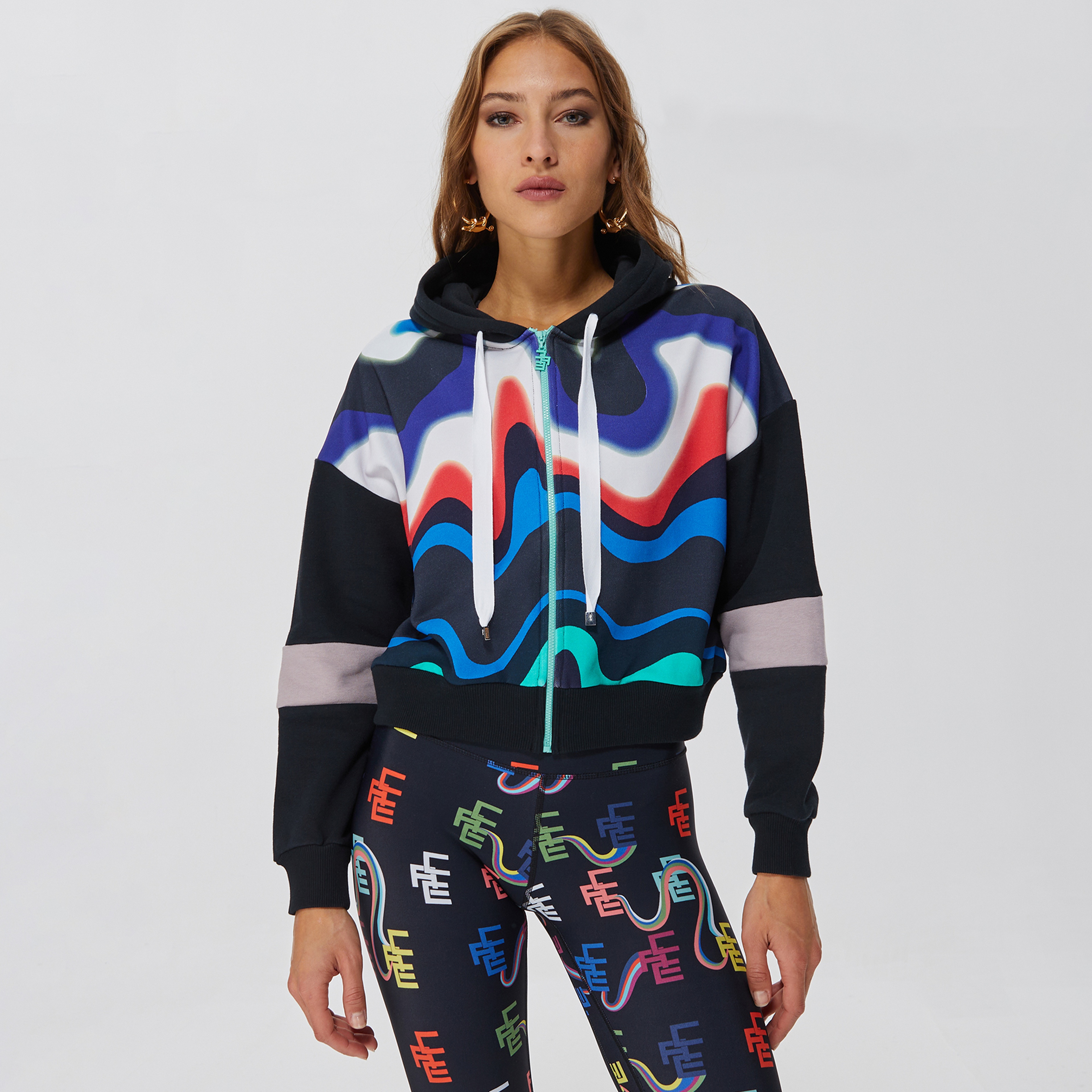 Ace Nayman Angela Renkli Hoodie Sweatshirt