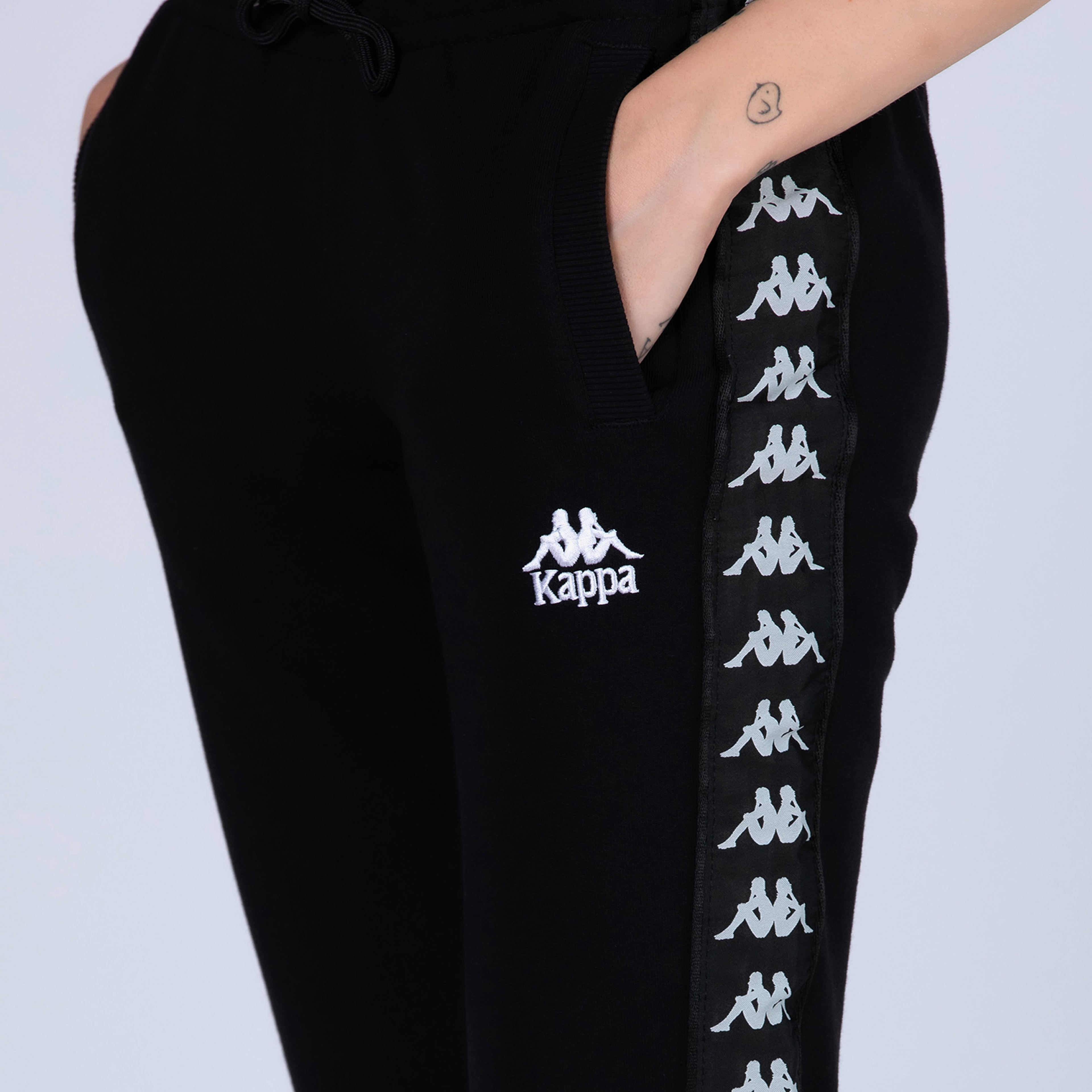 Kappa Kadın Siyah Eşofman Altı