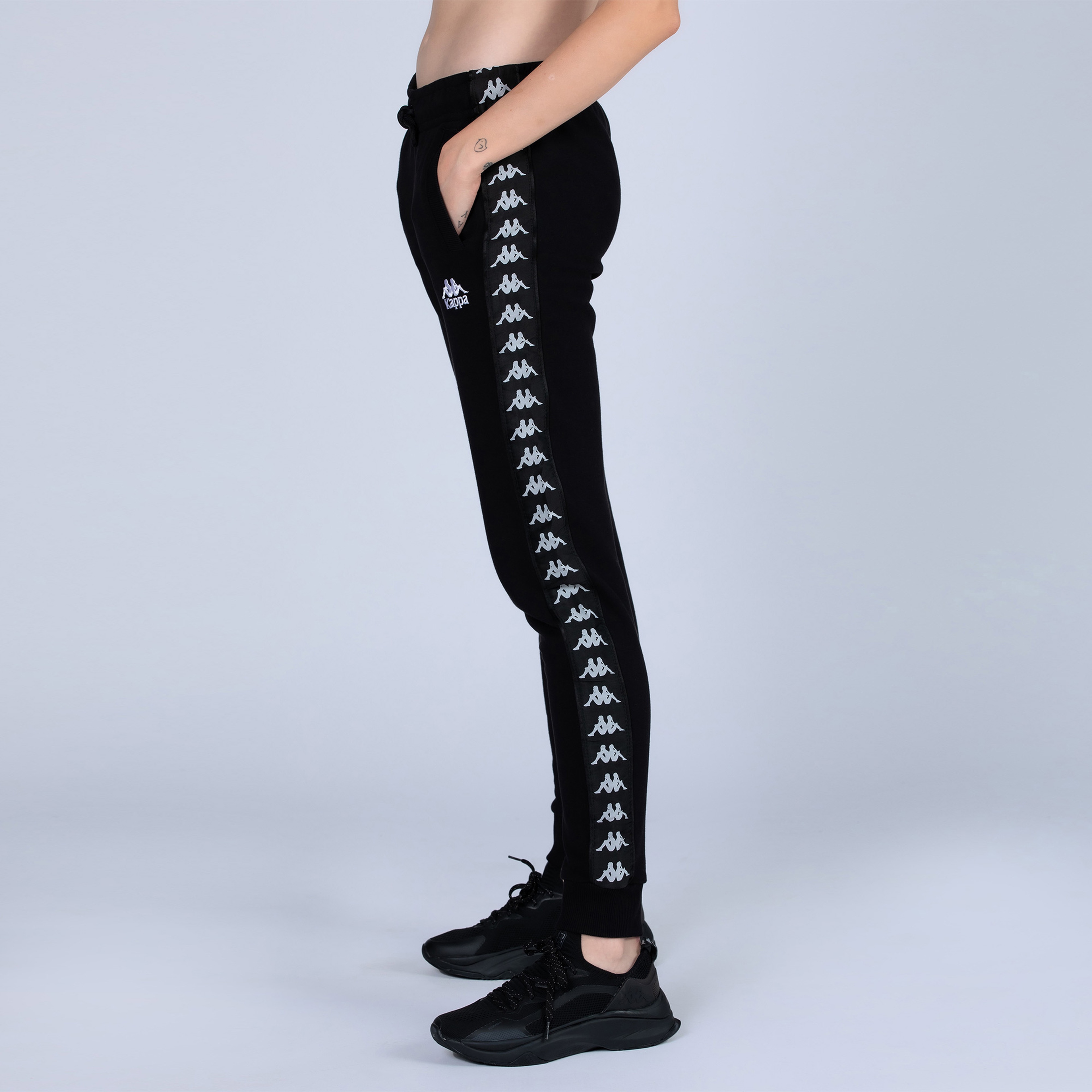 Kappa Kadın Siyah Eşofman Altı