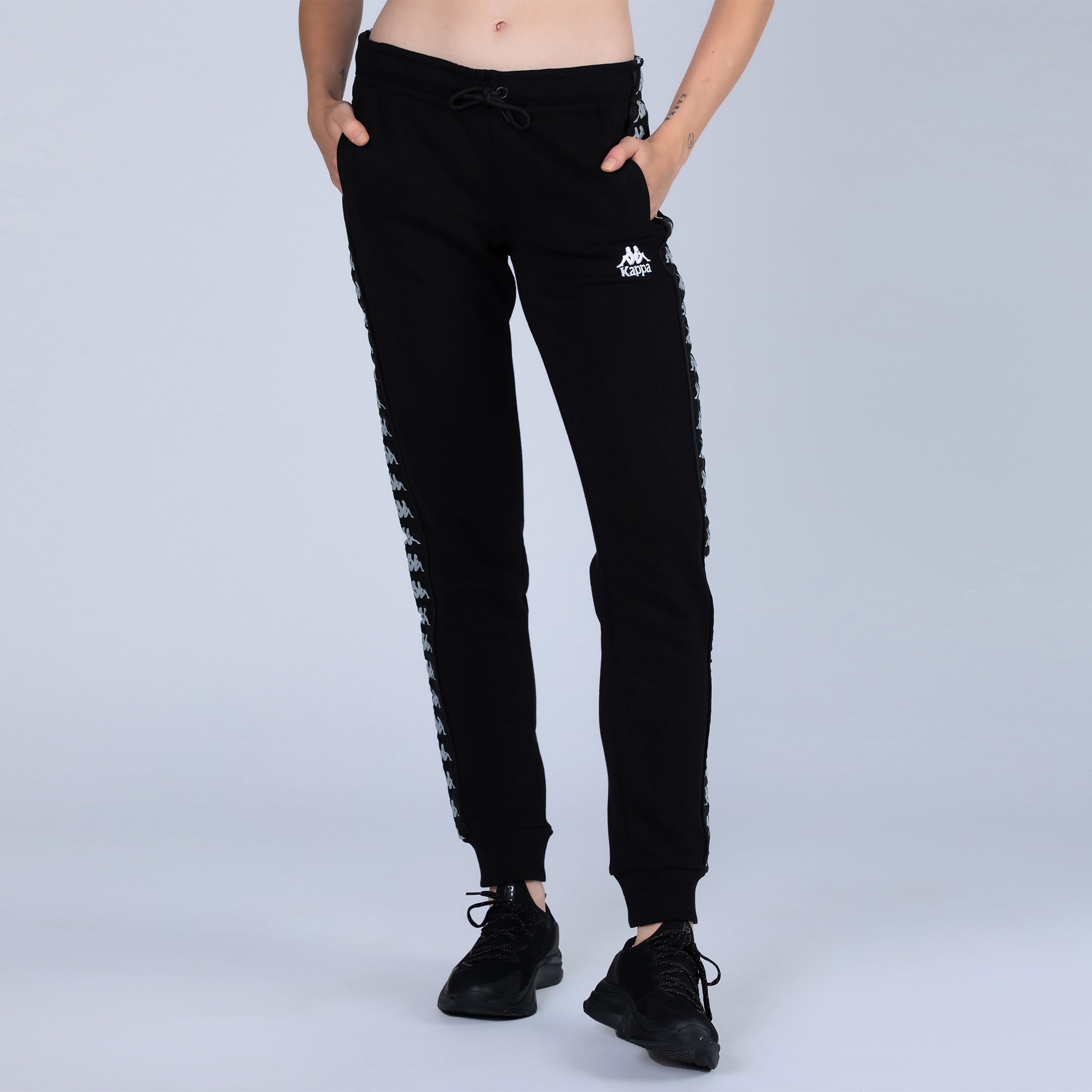 Kappa Kadın Siyah Eşofman Altı