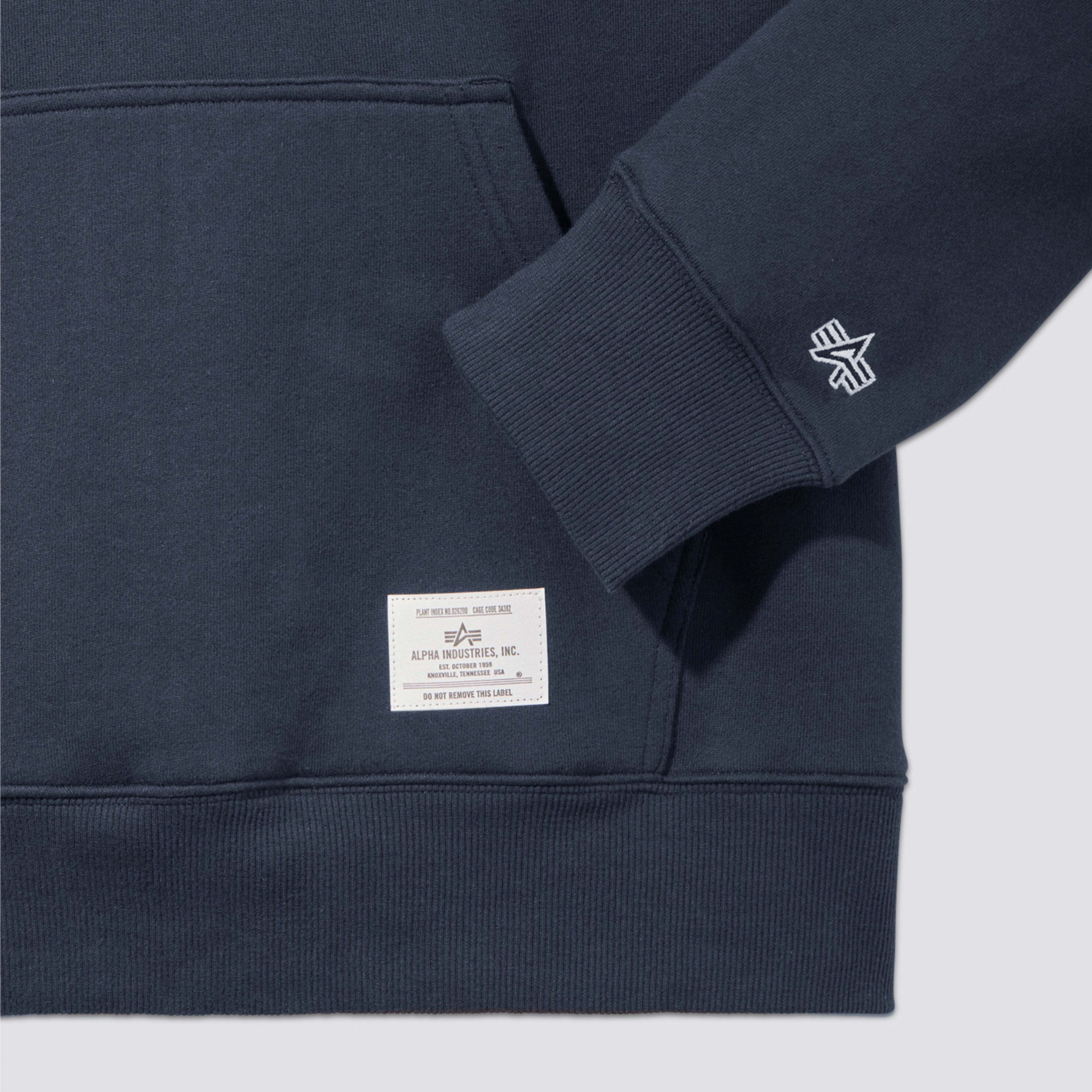 Alpha Industries Essential Erkek Lacivert Hoodie