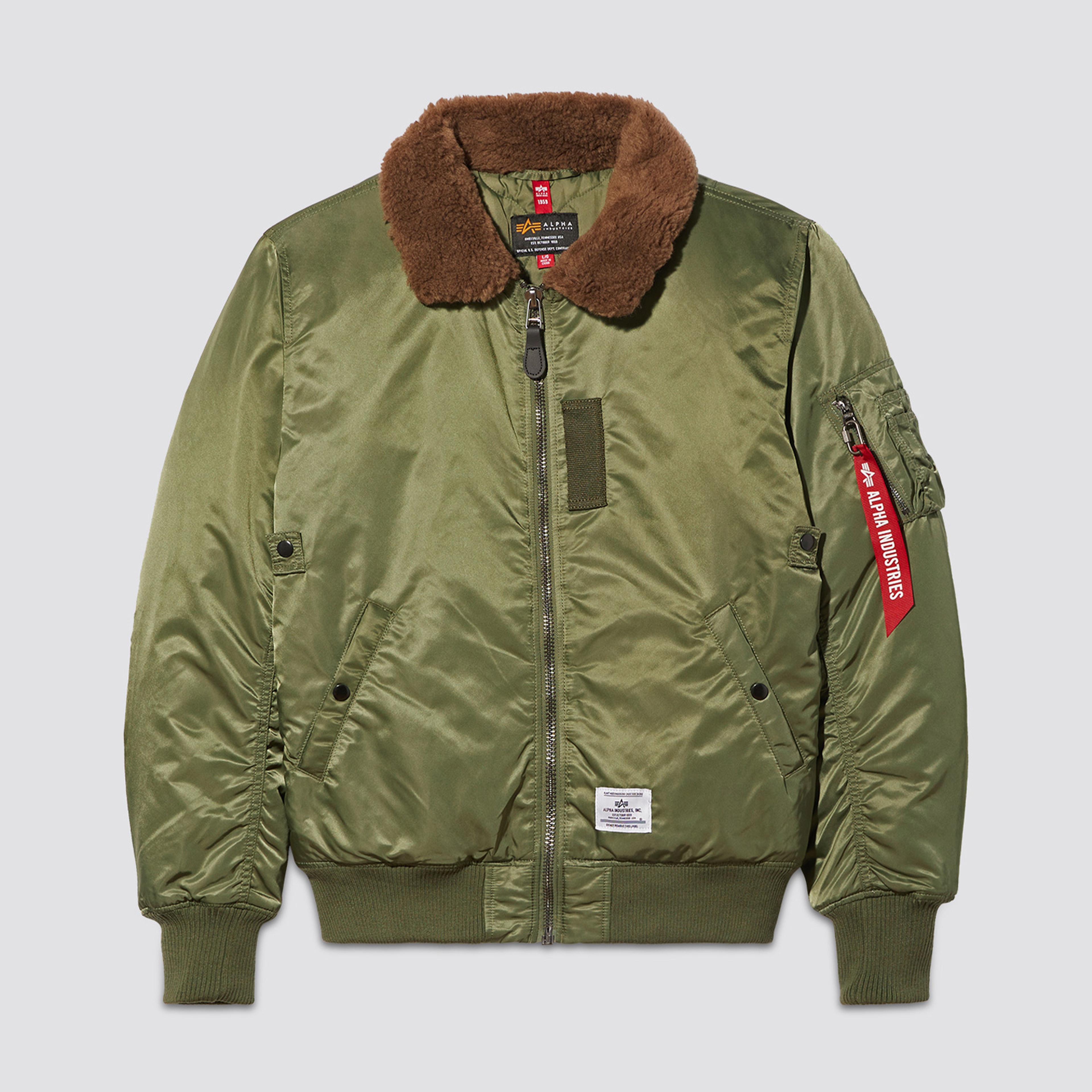 Alpha Industries B-15 Mod Flight Erkek Yeşil Ceket