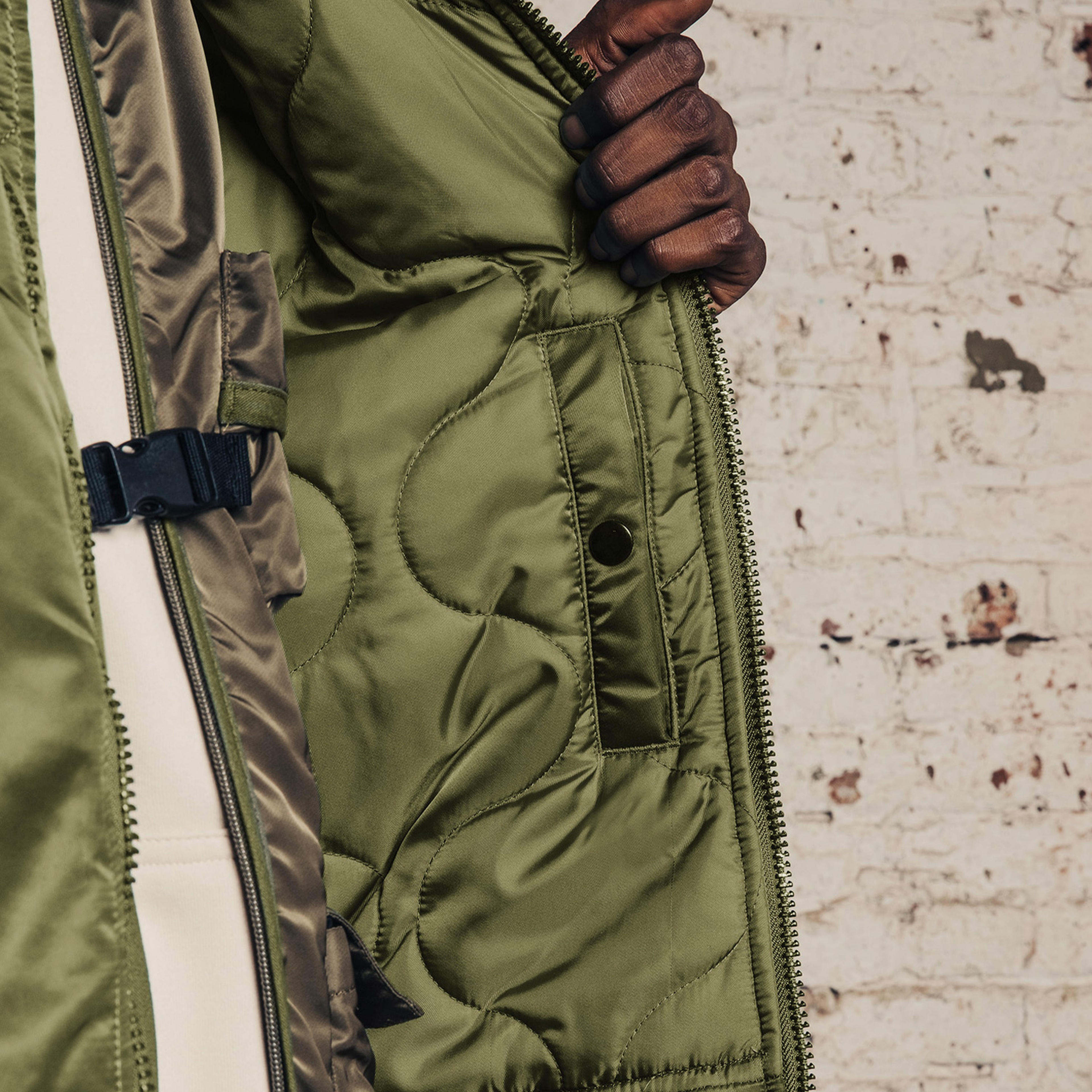 Alpha Industries B-15 Mod Flight Erkek Yeşil Ceket