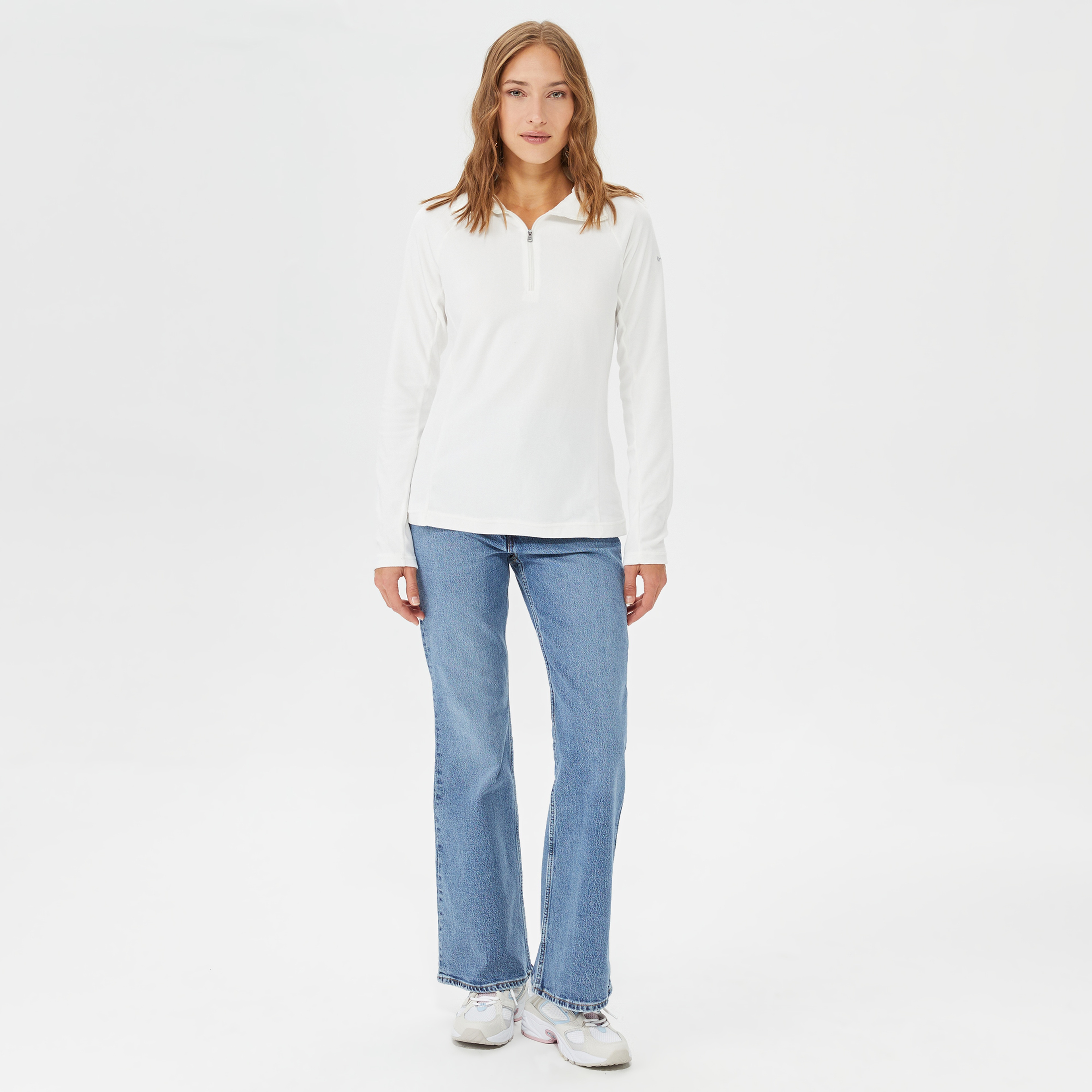 Columbia Glacial Iv 1/2 Zip Kadın Ekru Polar