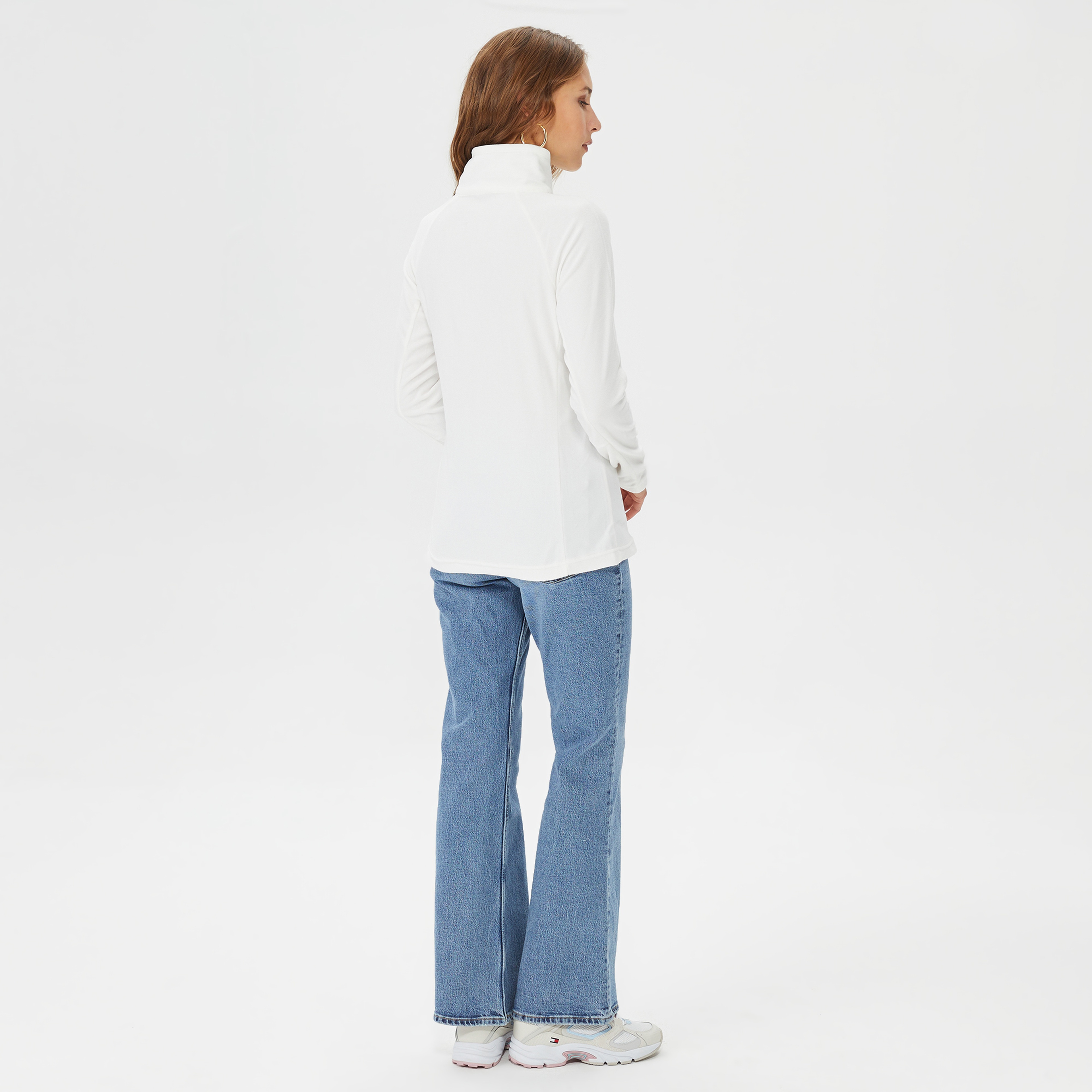 Columbia Glacial Iv 1/2 Zip Kadın Ekru Polar