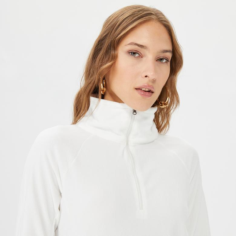 Columbia Glacial Iv 1/2 Zip Kadın Ekru Polar