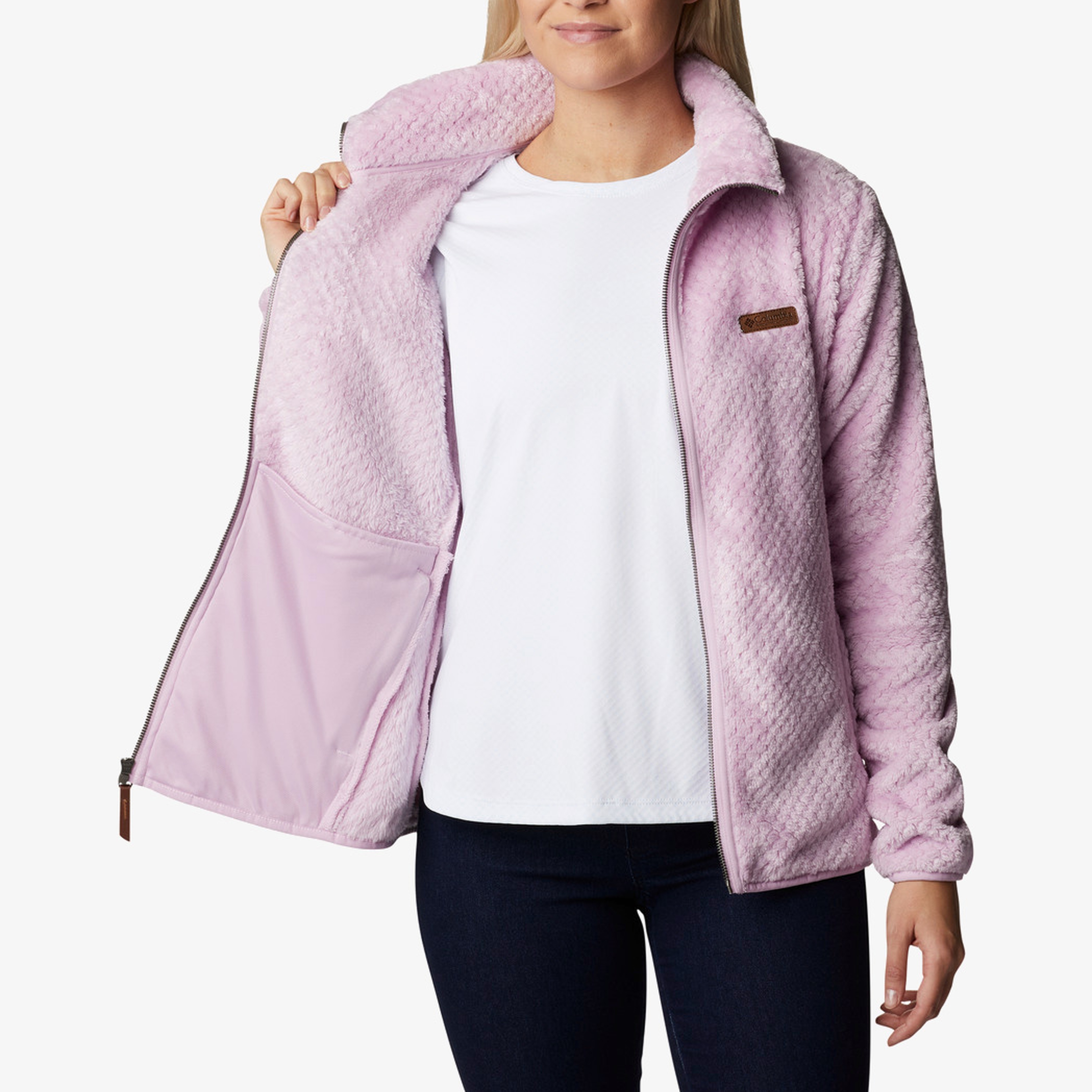 Columbia Fire Side II Sherpa Fz Kadın Mor Polar Eşofman Üstü
