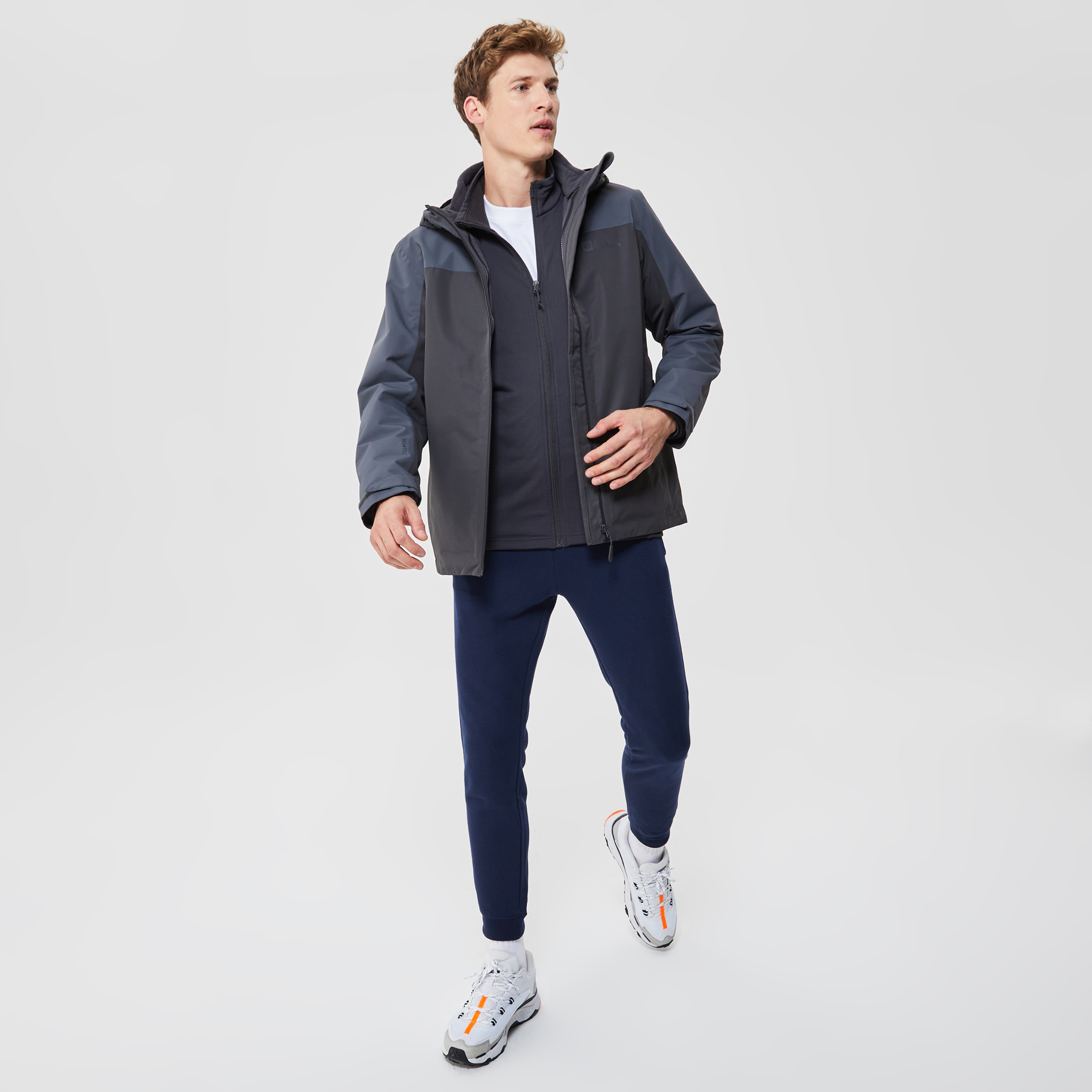 Jack Wolfskin Taubenberg 3IN1 Erkek Siyah Ceket